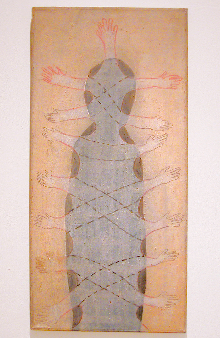 Emanuelle, 1995, 30cm b x 65cm h, Painting
