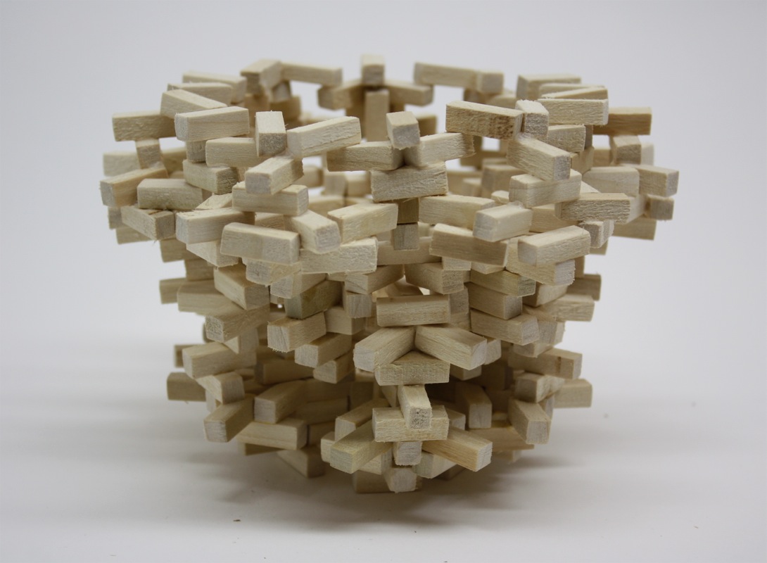 Snow Bowl 1, wood, 3.5" x 7.25" x 7.25