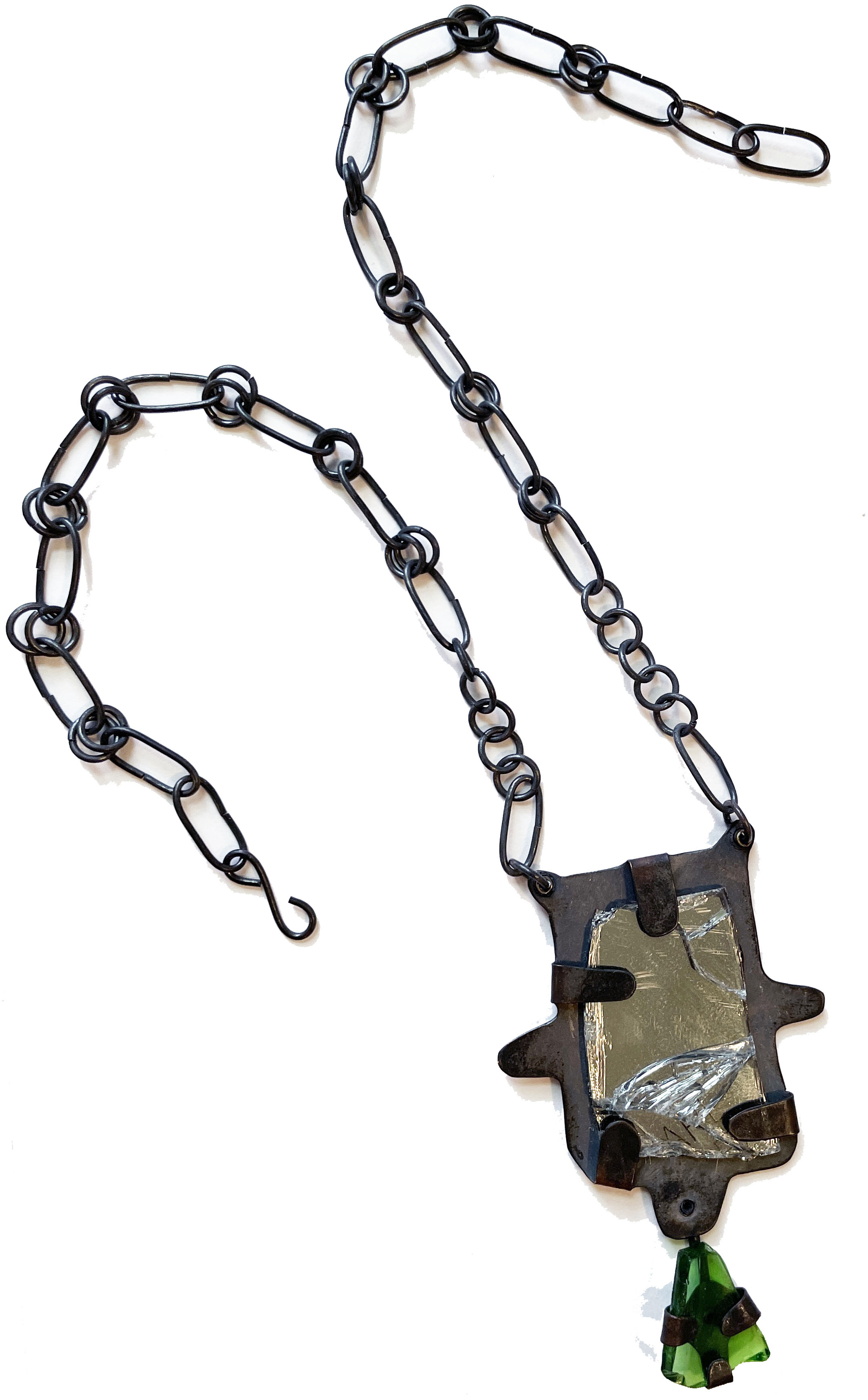 To and From, copper, found objects, 2023