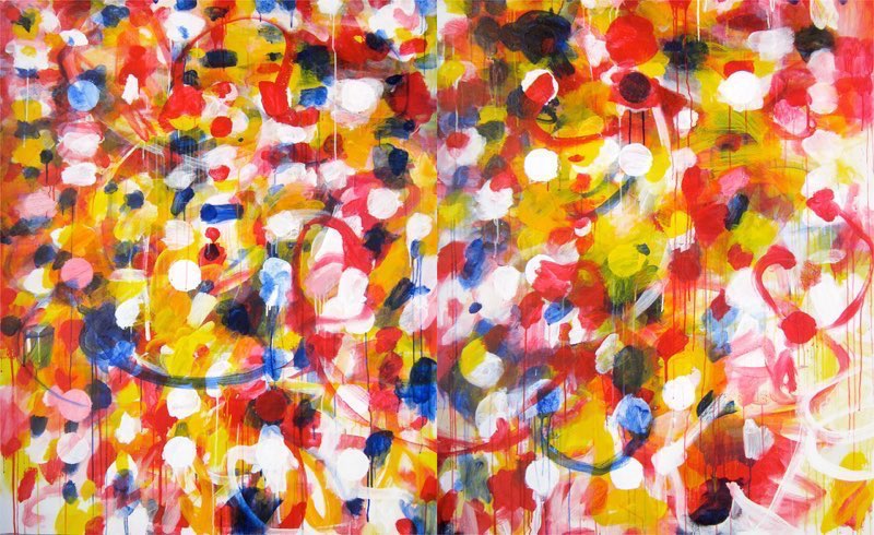 Lagoon (2013 - )acrylic/canvas&nbsp;60x96”