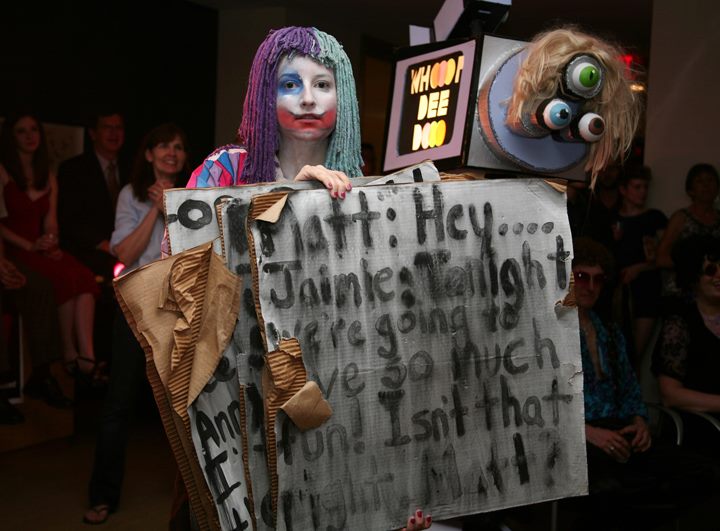 Lindsey Griffith performing as Wet Clown with Whoop Dee Doo. Photo by Megan Mantia.