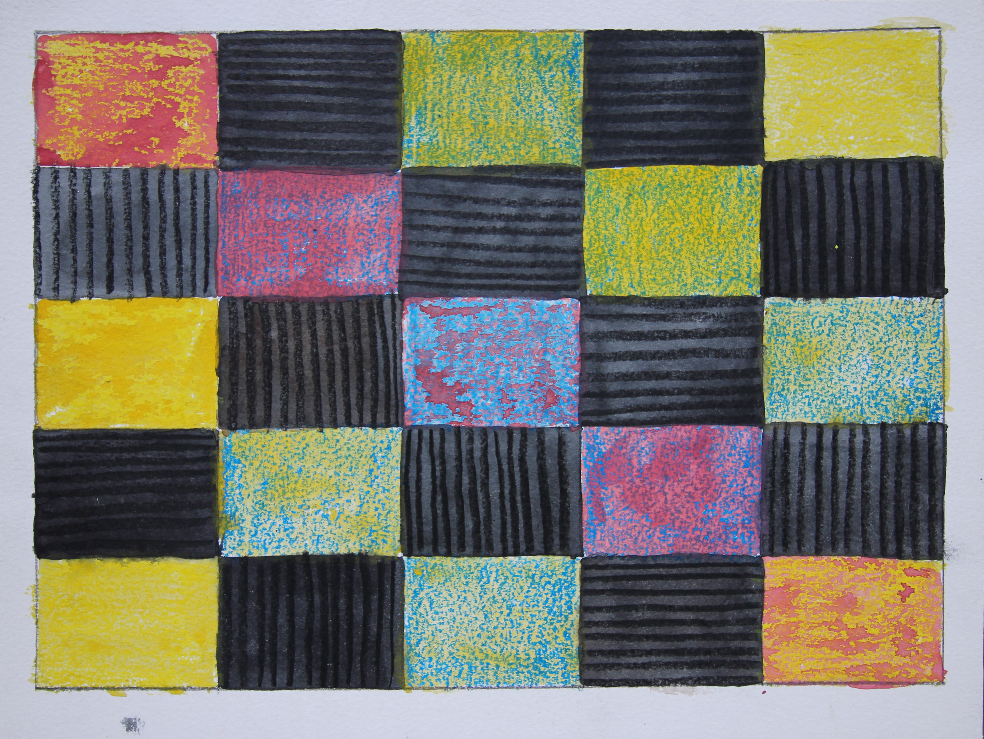 Sin título, 1994. Acuarela, óleo pastel y lápiz sobre papel, 22,7 x 30 cm.