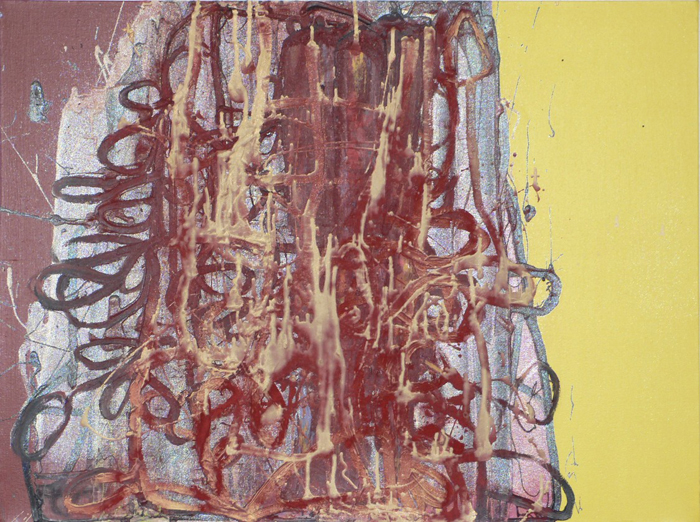  Alpine Glow, 2007, oil on canvas with crystallina powder, 30x40in