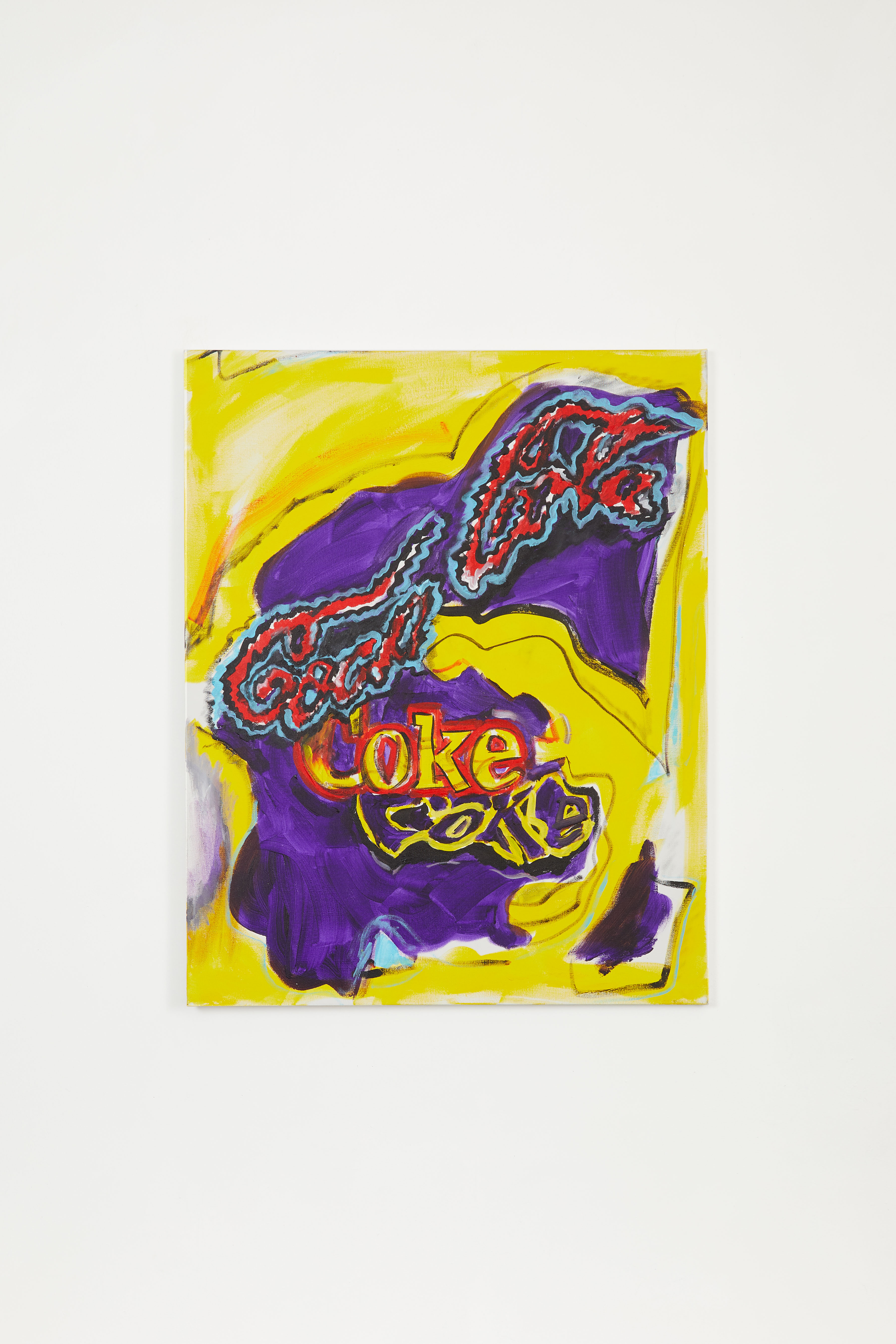 Untitled (Coca Cola #16), 2019, Acrylic on canvas, 30 x 24 in.
