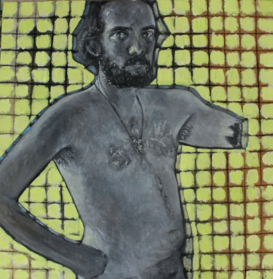  Rodrigo Echeverría, Selfportrait, 2023. Oil on canvas. 23 5/8 x 23 5/8 in 60 x 60 cm. © Rodrigo Echeverría.