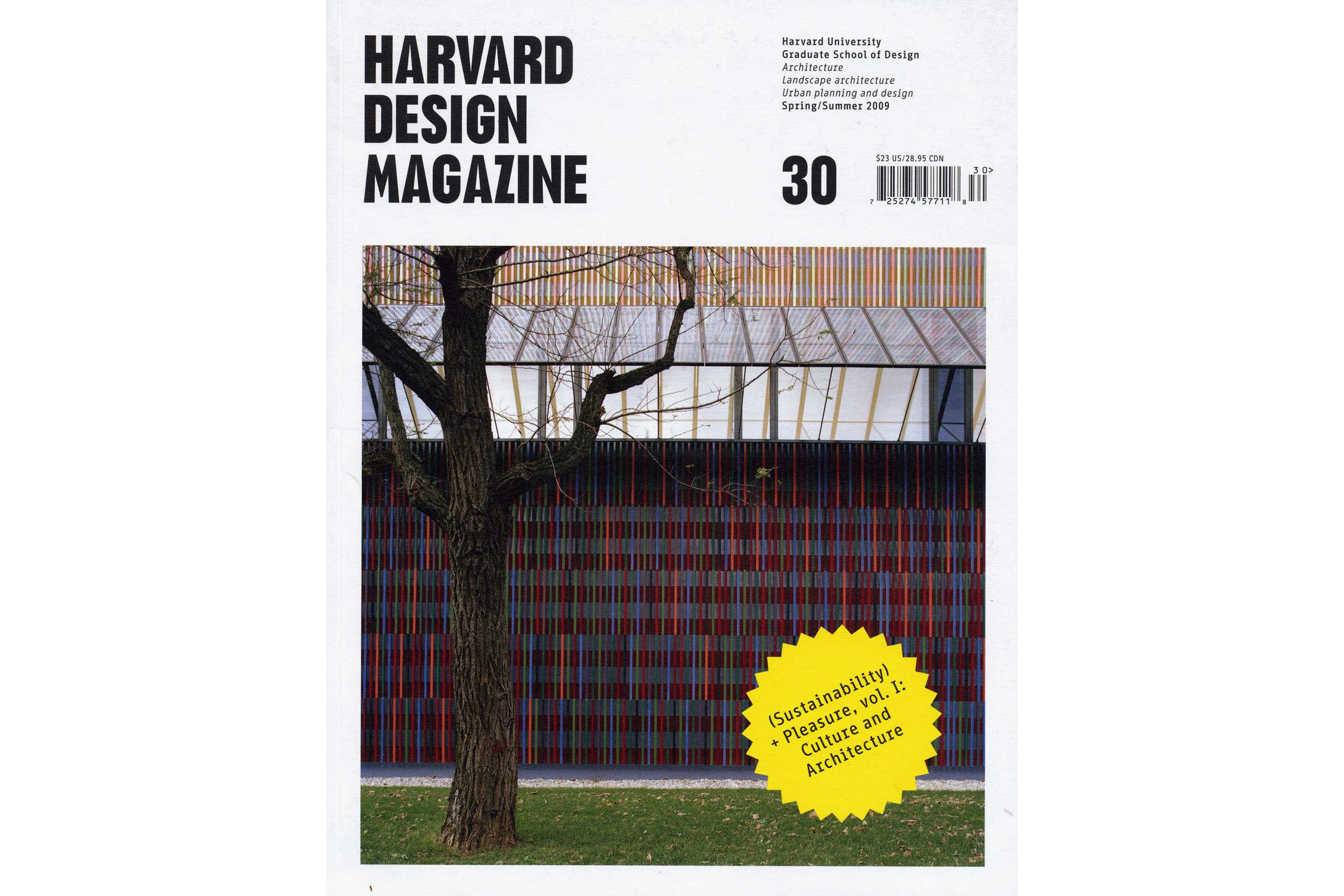 HARVARD DESIGN MAGAZINE #30 (HARVARD 2009)