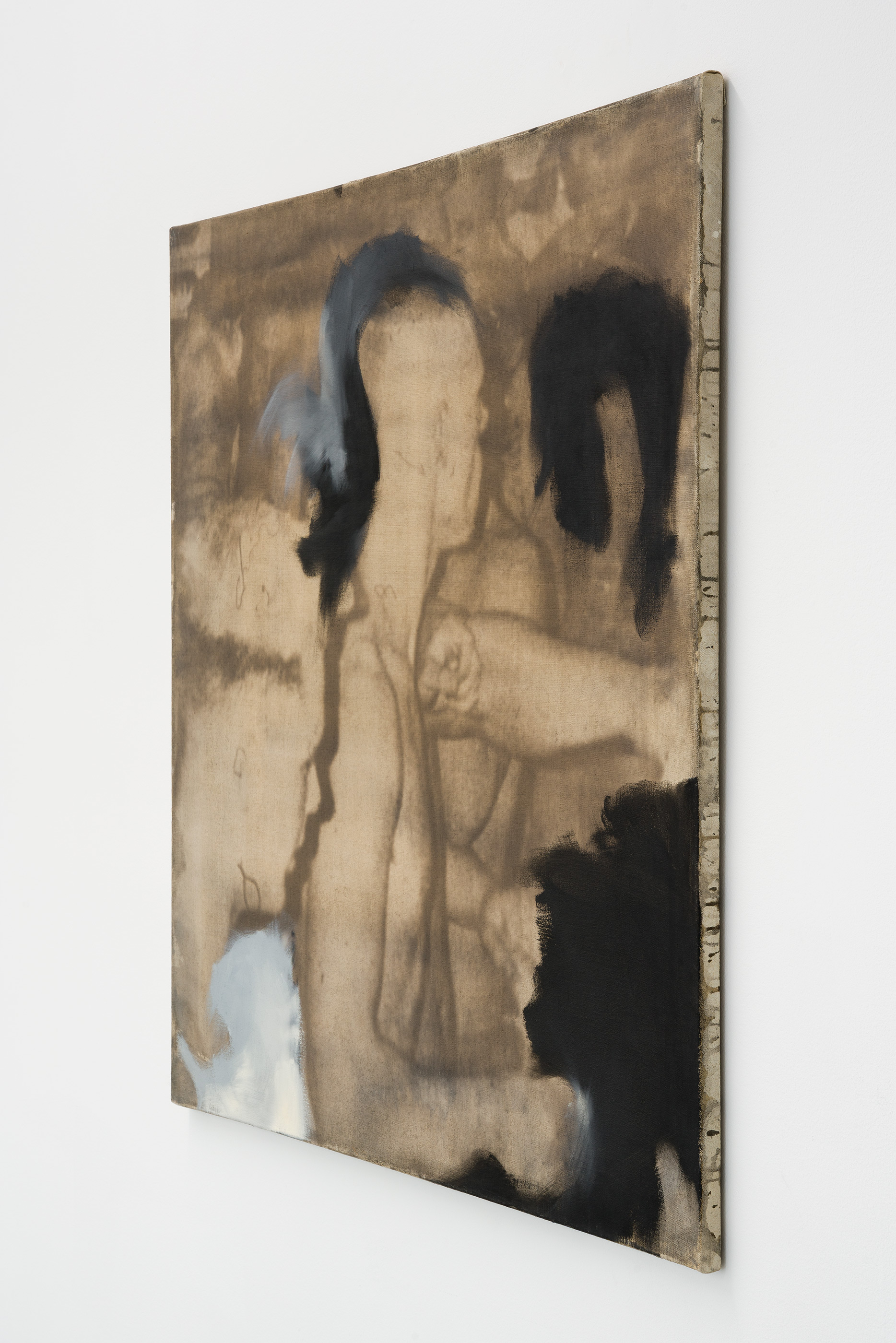 Untitled (P007), 1987, photo emulsion and oil on canvas, 37 3/8 x 37 3/8 in. (95 x 95 cm.)