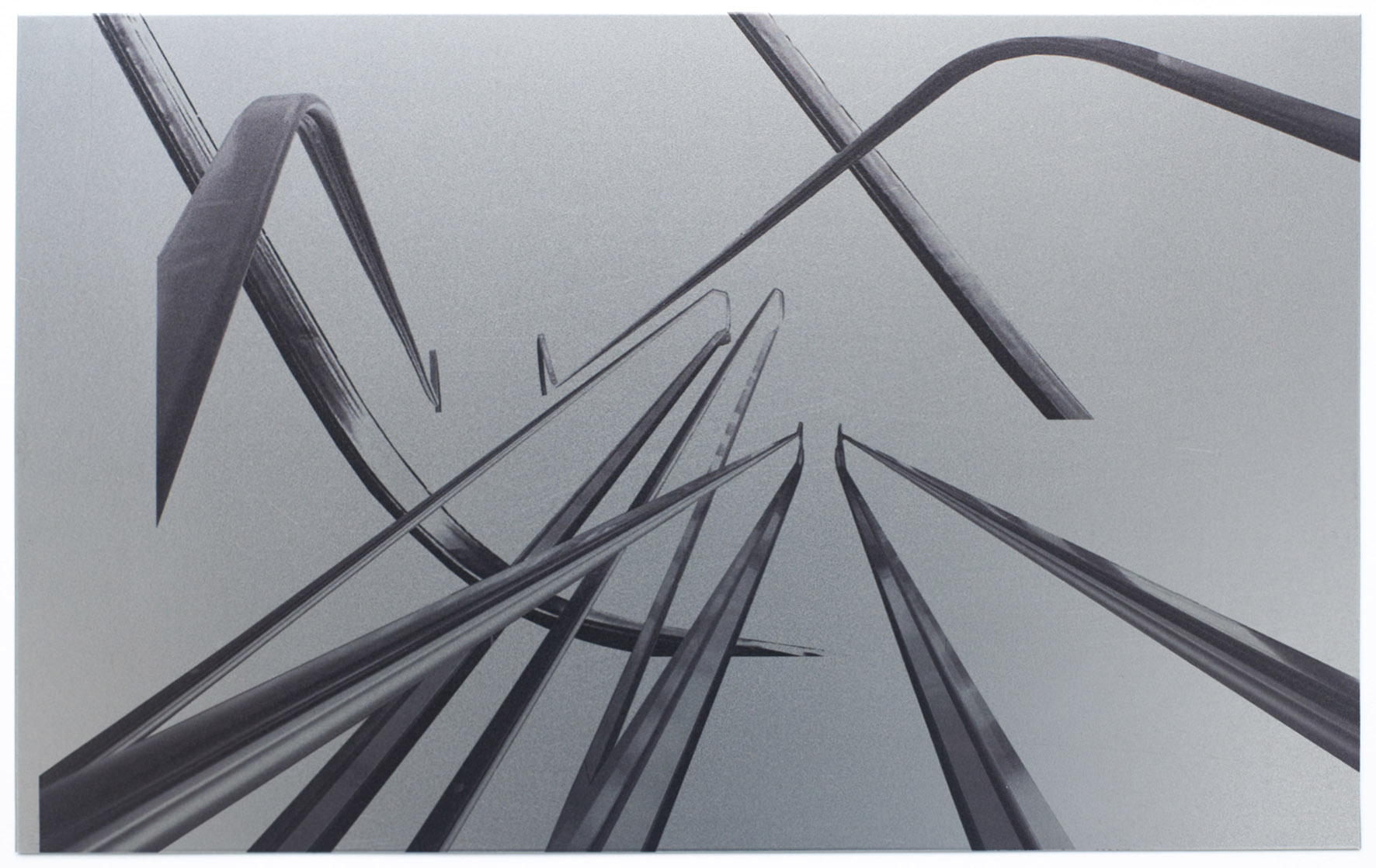 Connectives 01. 2019, digital print on steel, 25 x 40 x 0.15cm