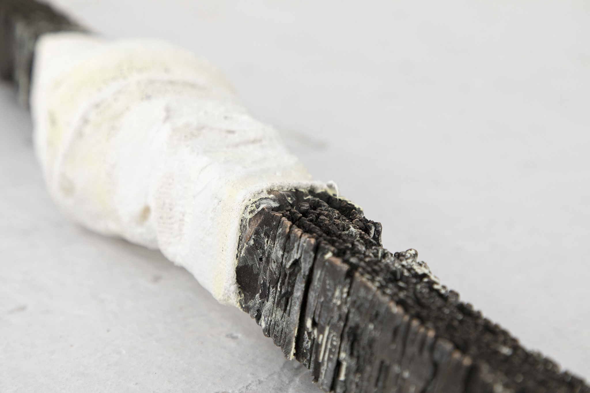 Carboard Knee, 2018. Close-up.