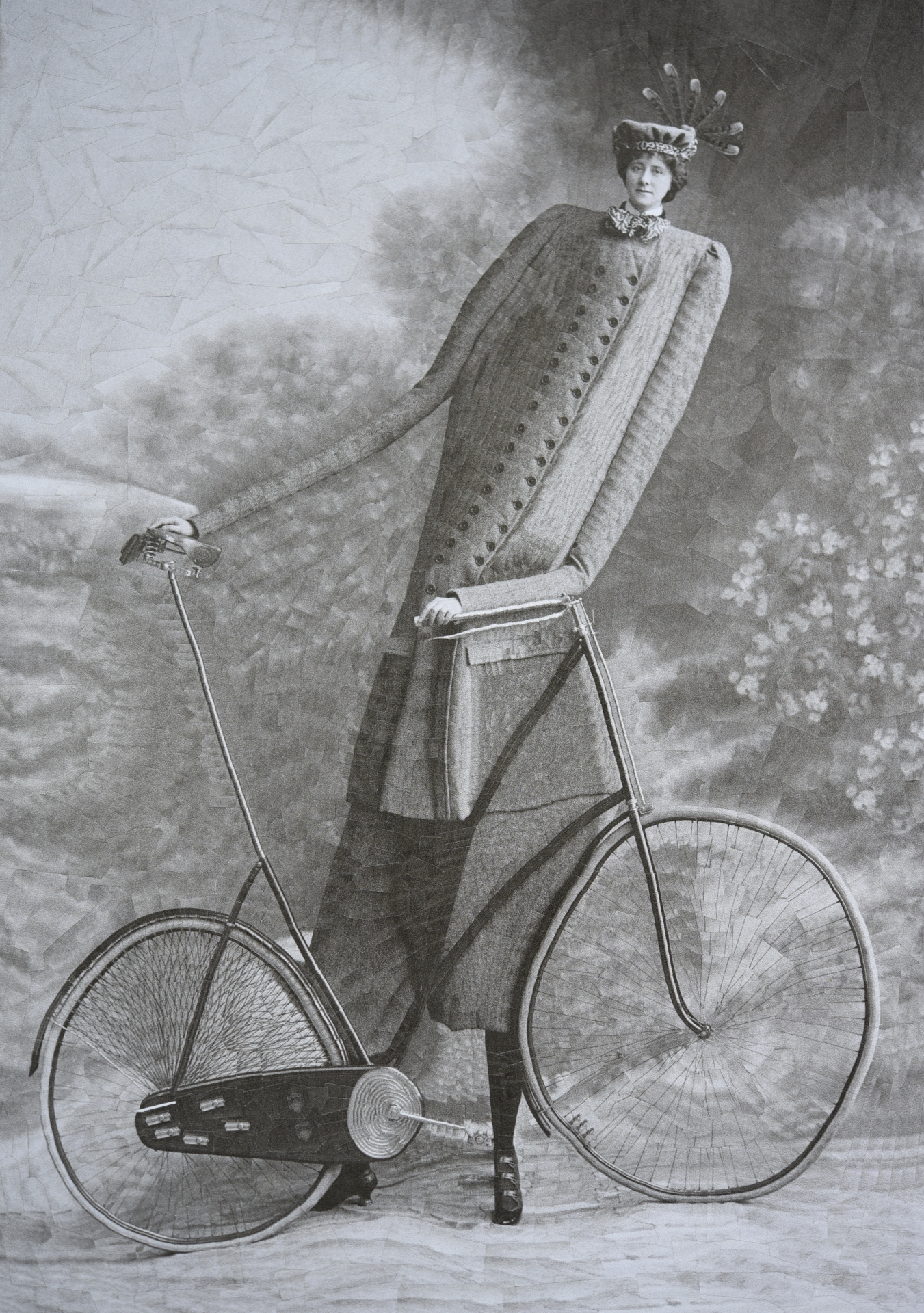 Anonymous cyclist, 2019, 8.2 x 11.6 inches