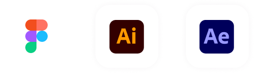 Figma, Adobe Illustrator, After Effects