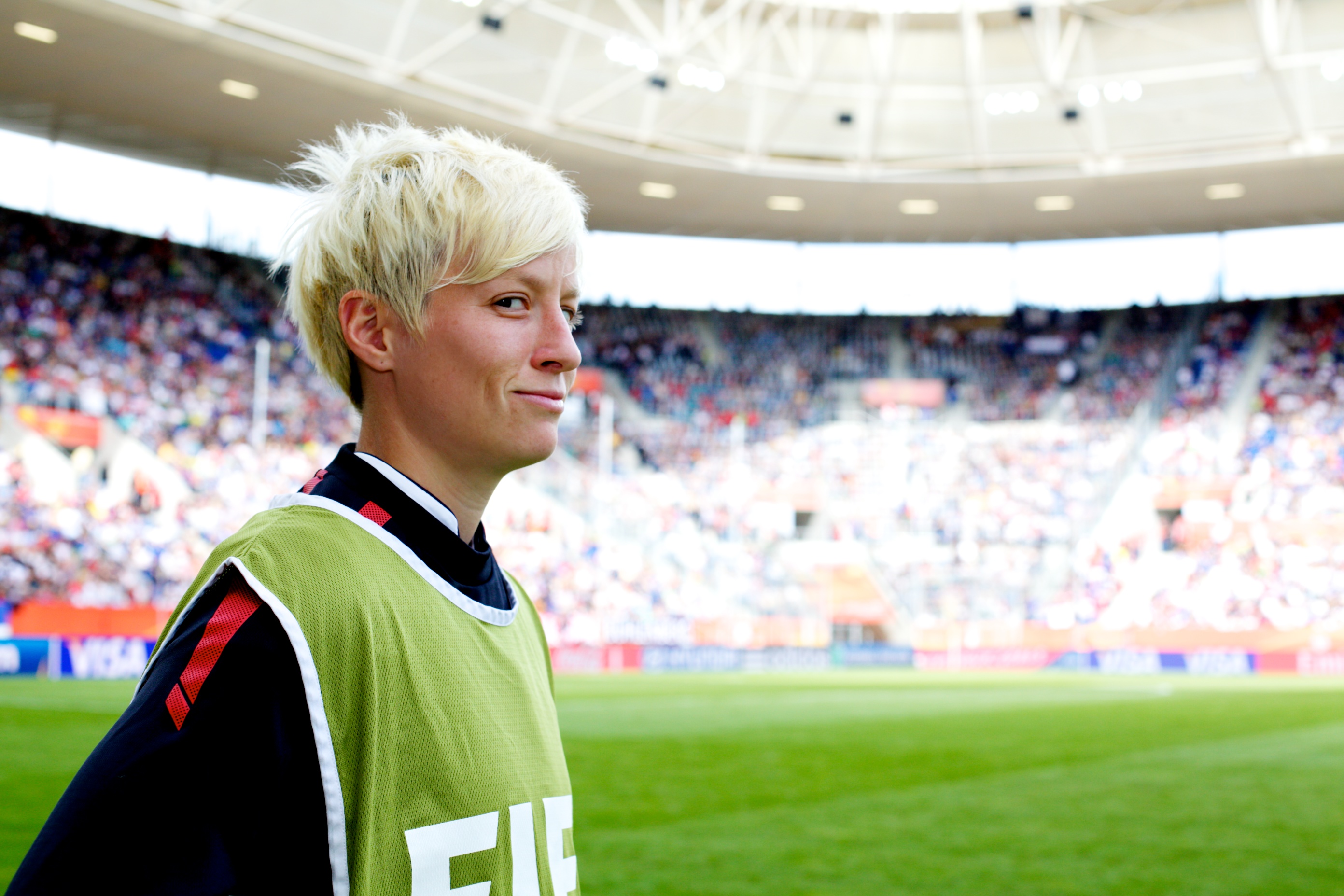 Megan Rapinoe for the USWNT at the World Cup