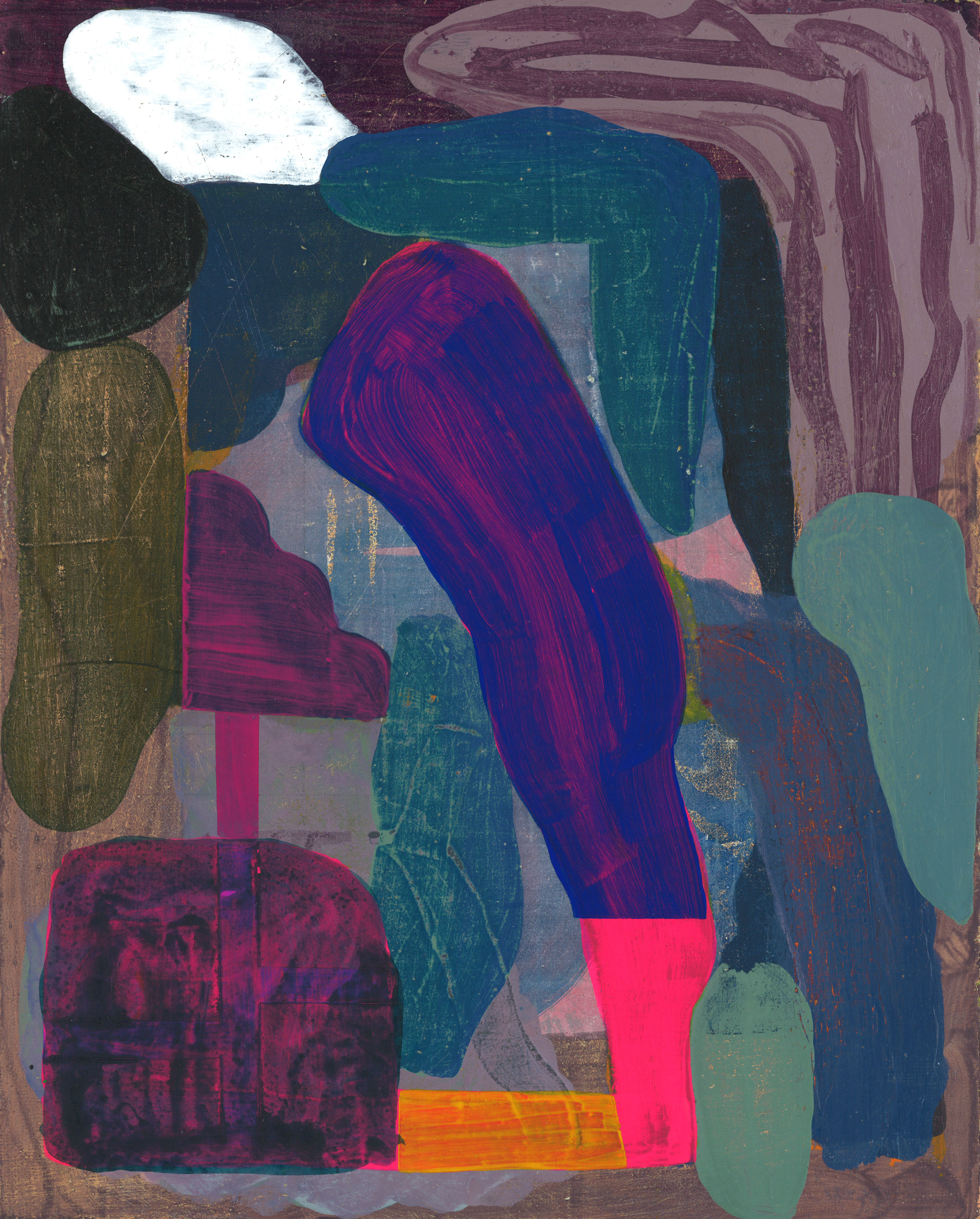 Nightfall8x10 inchesacrylic and vinyl paint on linen mounted on board2021