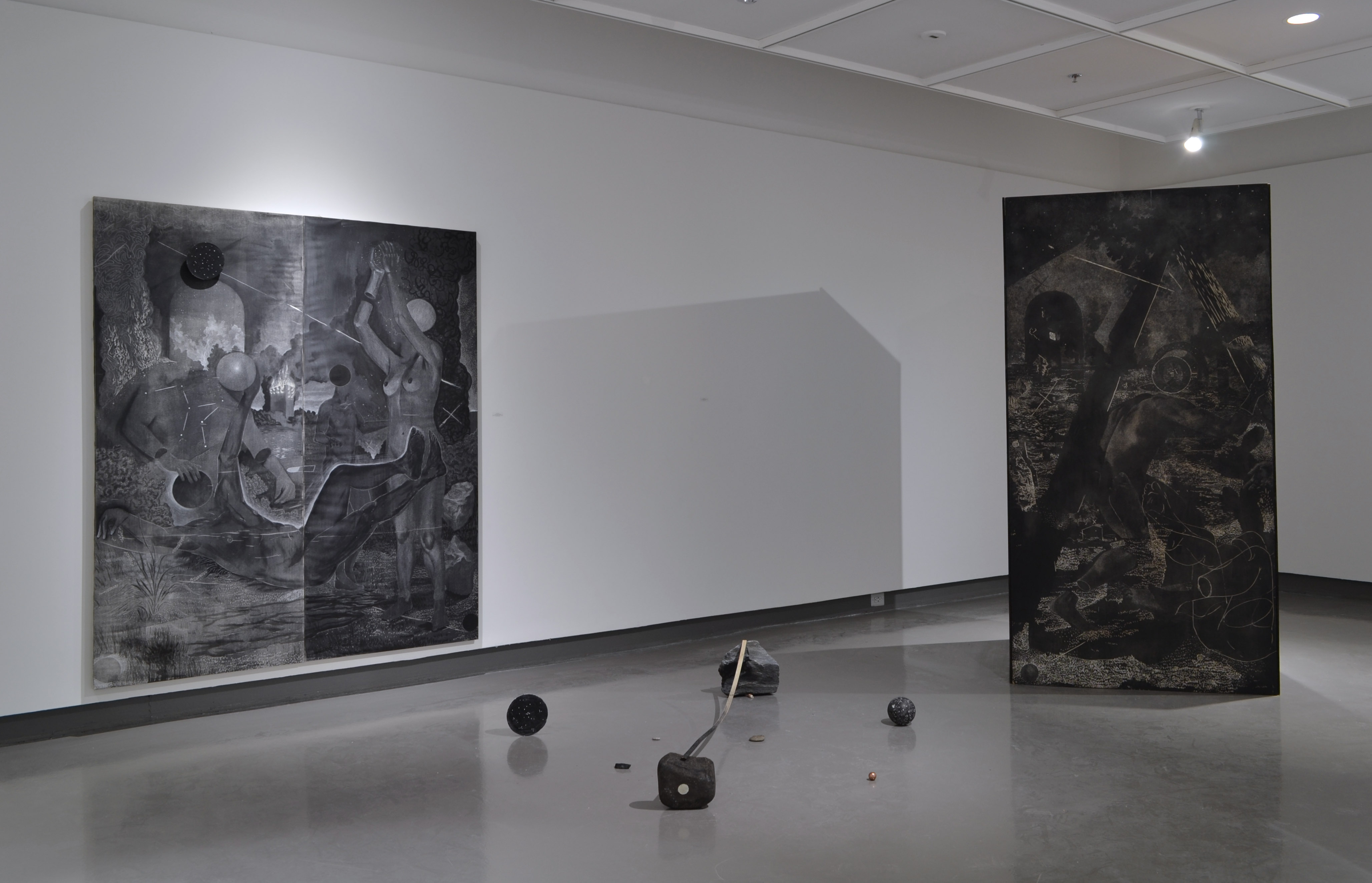 L to R: The invention of meaning, 2021. - Asterism #1, 2020. - As a Revelation, Time Presents Itself, 2020