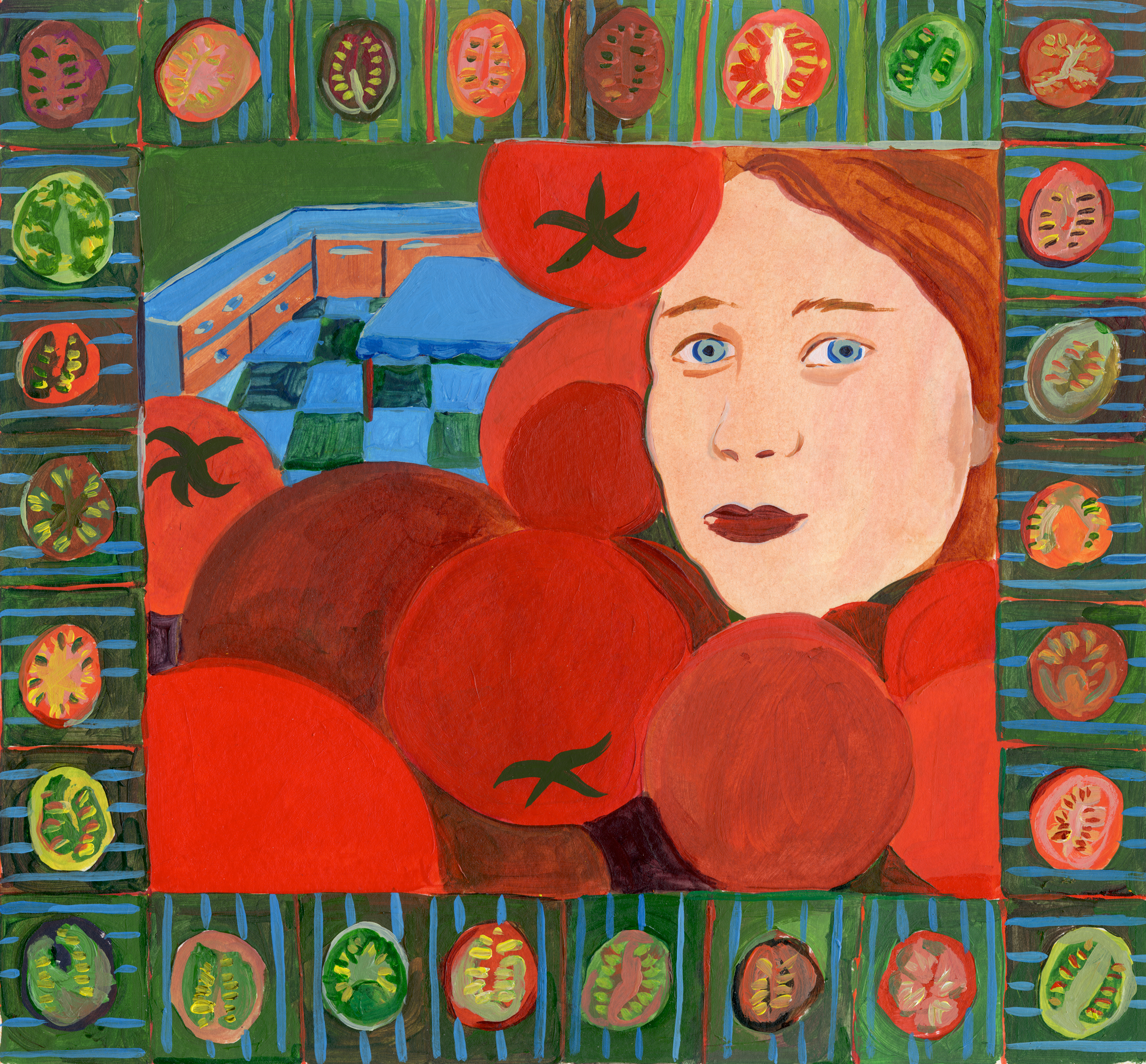 The food writer Rebecca May for London Frieze Week, 2020