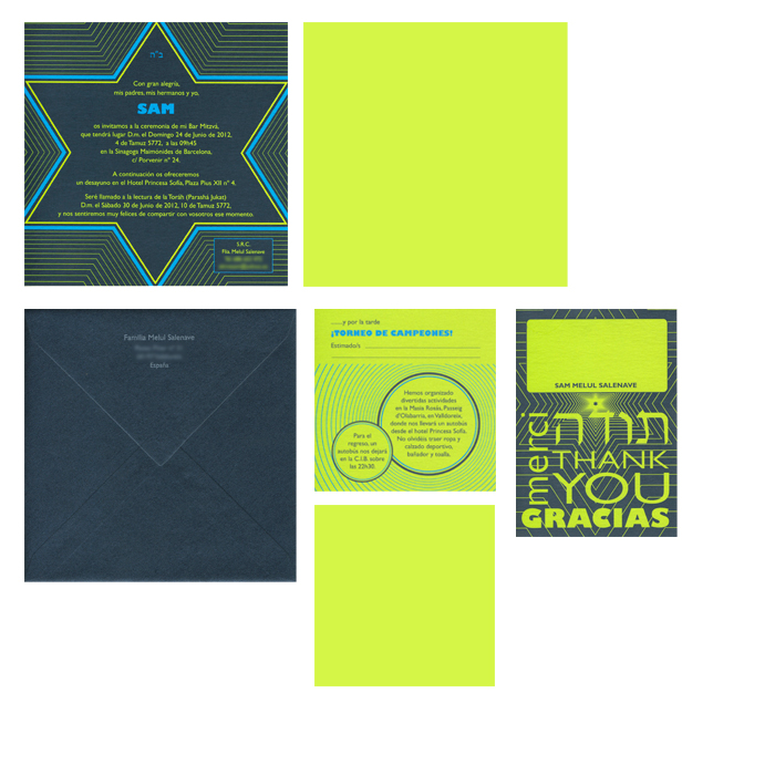 Dise&ntilde;o Invitaci&oacute;n de Bar Mitsv&aacute;