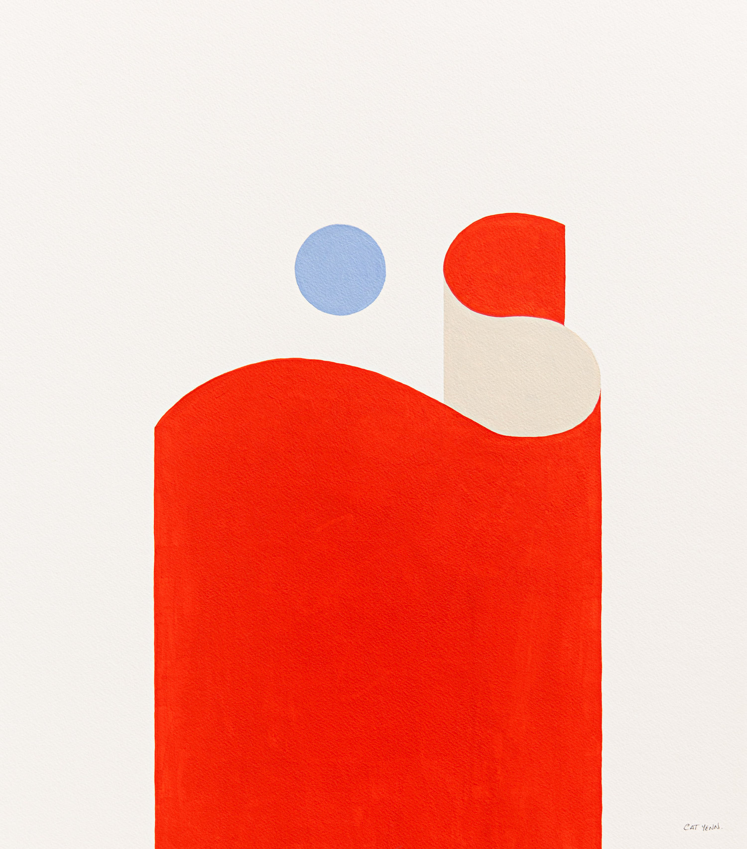 Baby Blue Meets Big Red (2023)60 x 70cmSOLD