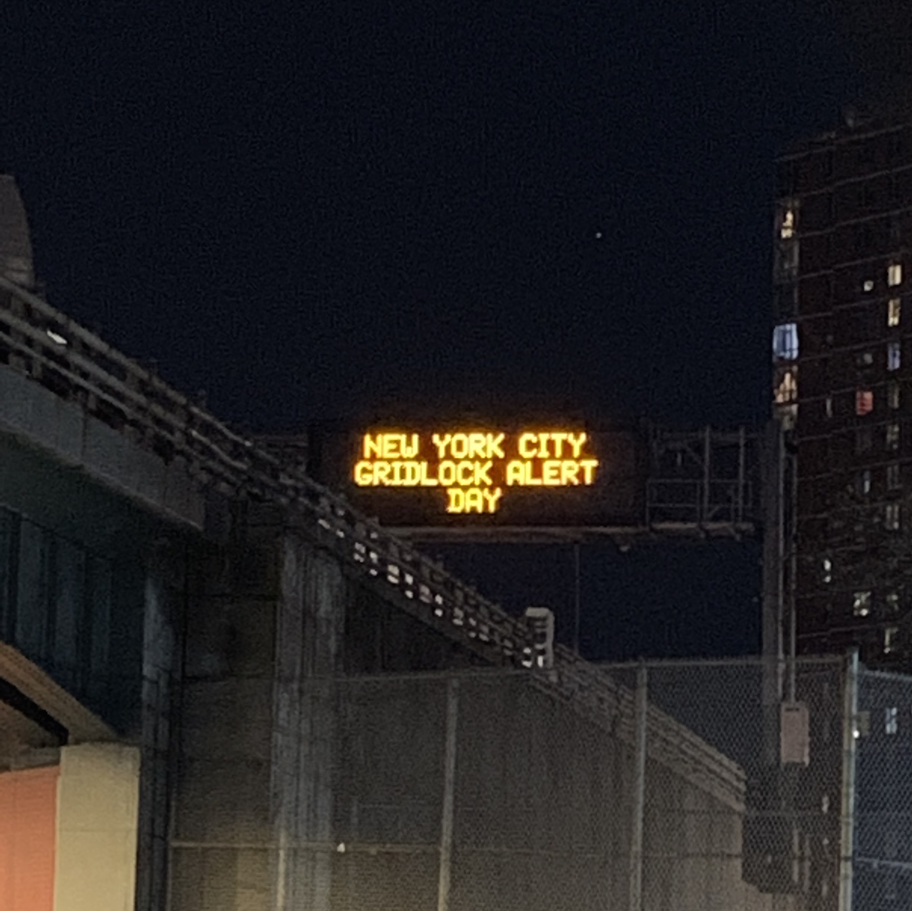 nyc gridlock alert days 2021