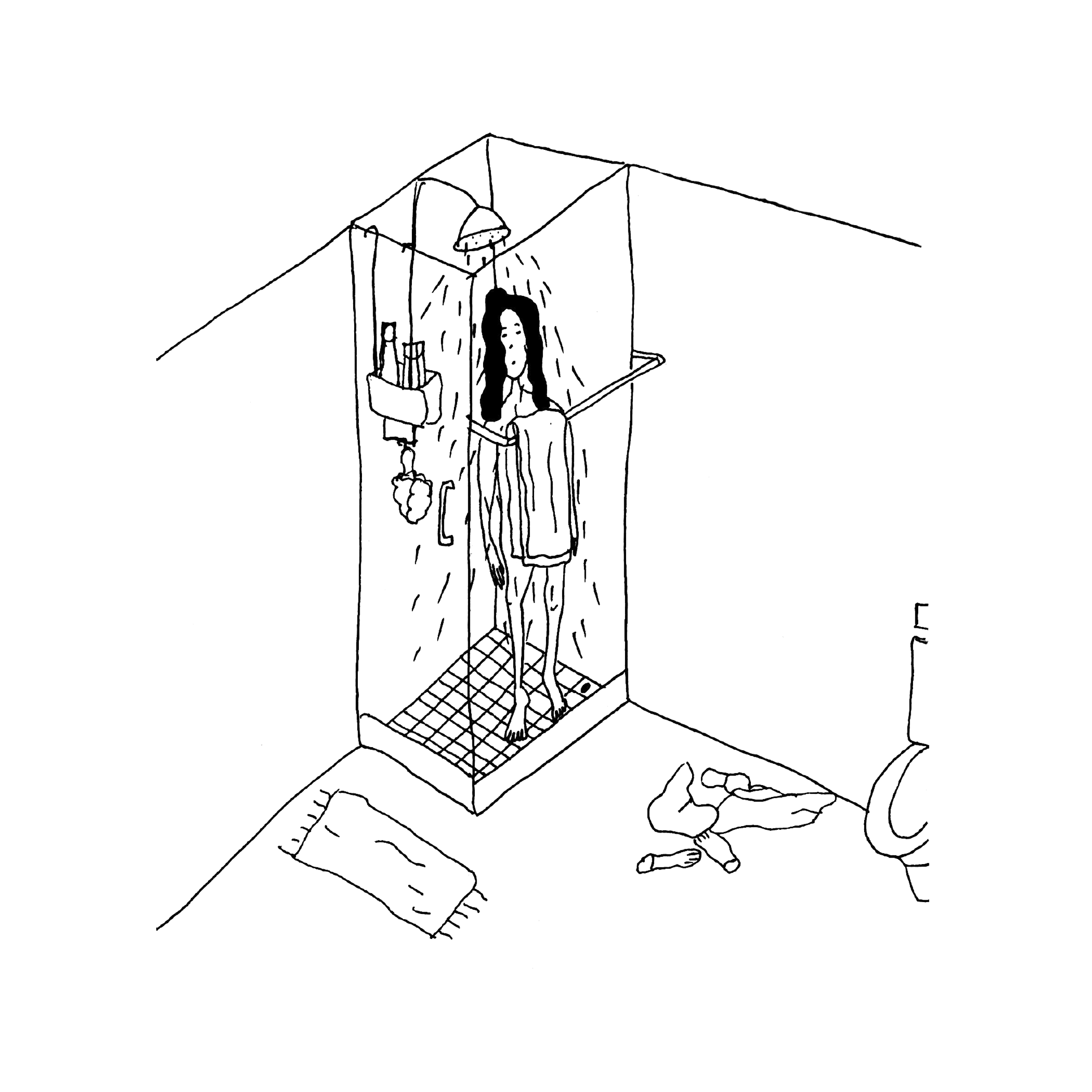 "Sometimes there is just nothing more relaxing than a shower."