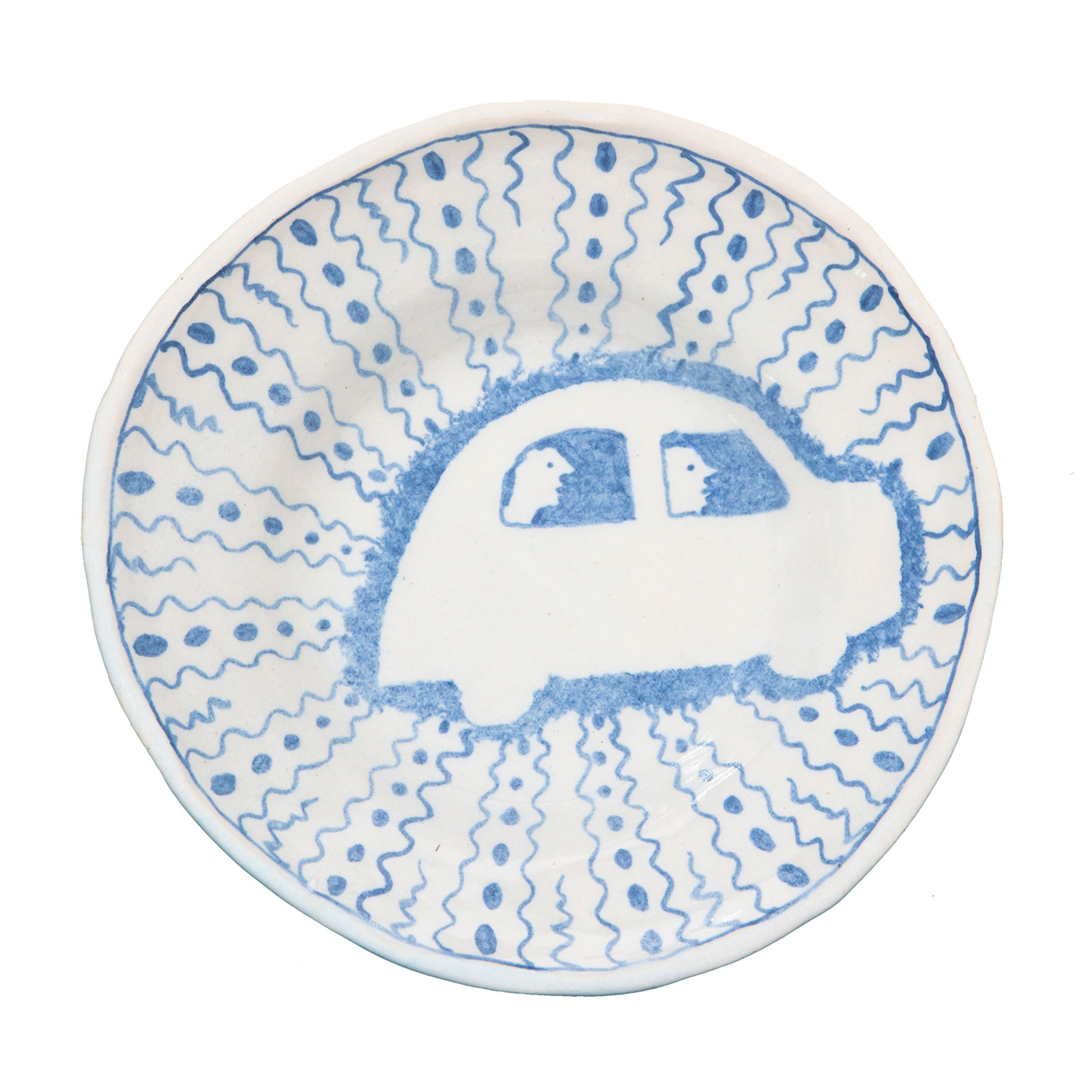 Car plate, 09.2011Glazed ceramic stoneware