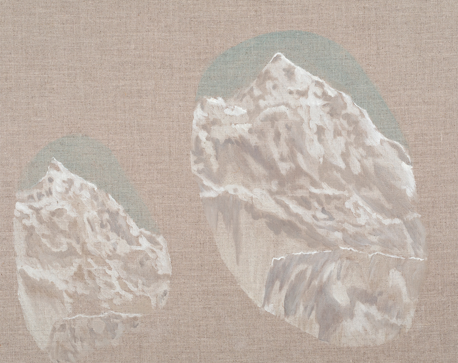 Robyn Penn, "Our Present Swarms with Traces of Our Past III", 2019, Oil on natural linen board, 40.5 x 51cm