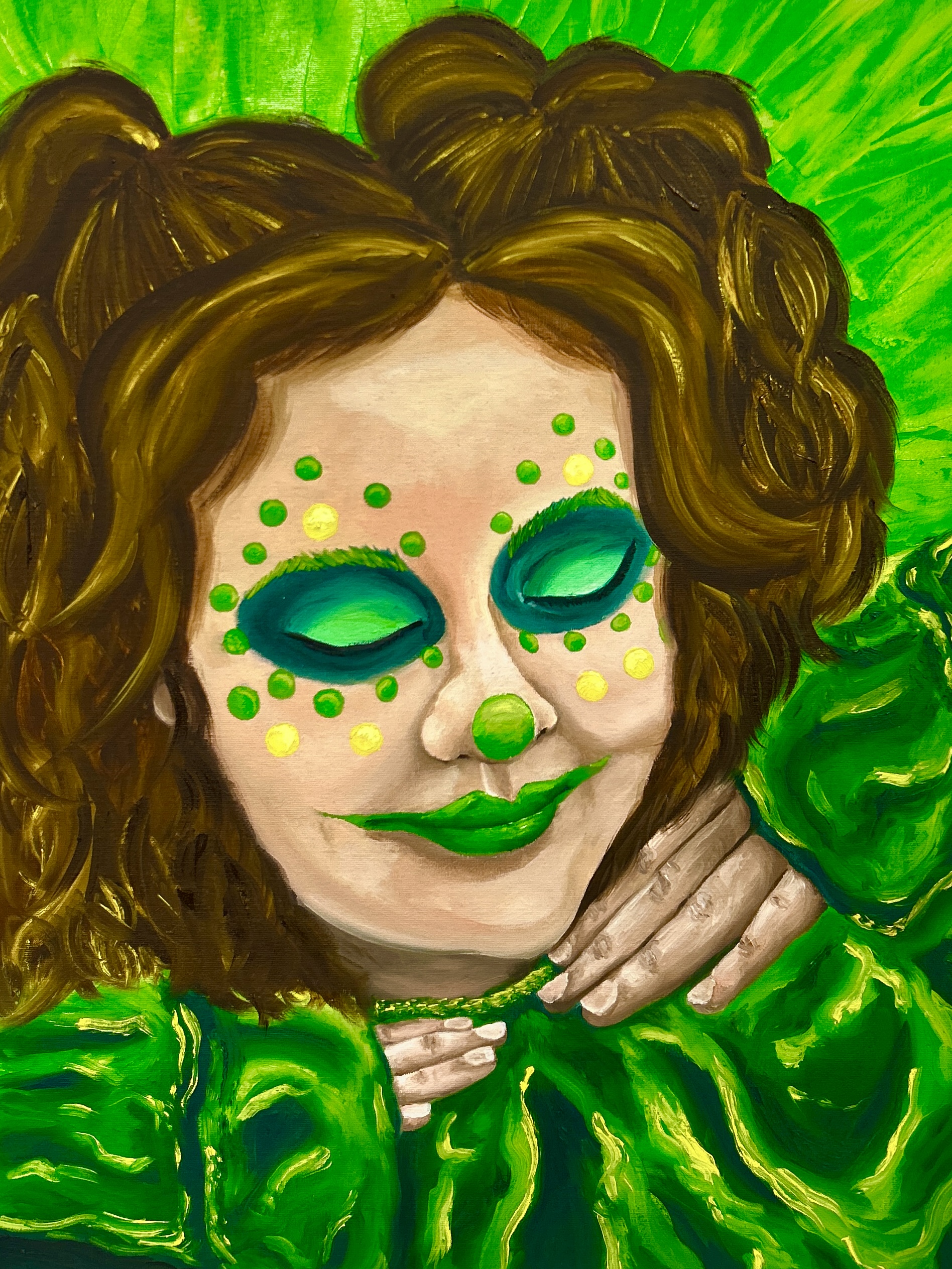 Wittyoil on canvas panel, 18x24 inches, 2023