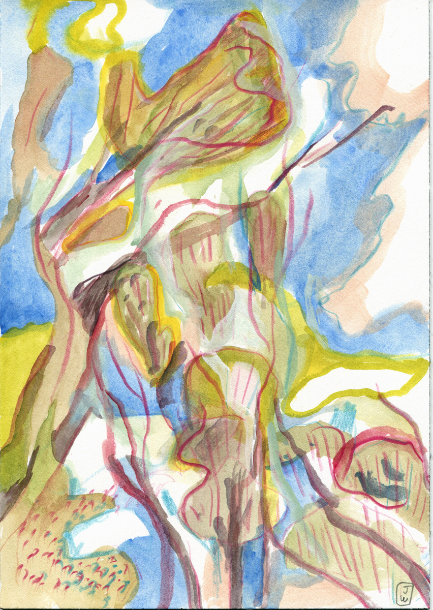 Pontiac Spur Trail #16May 2021 7 x 10" watercolor, pencil