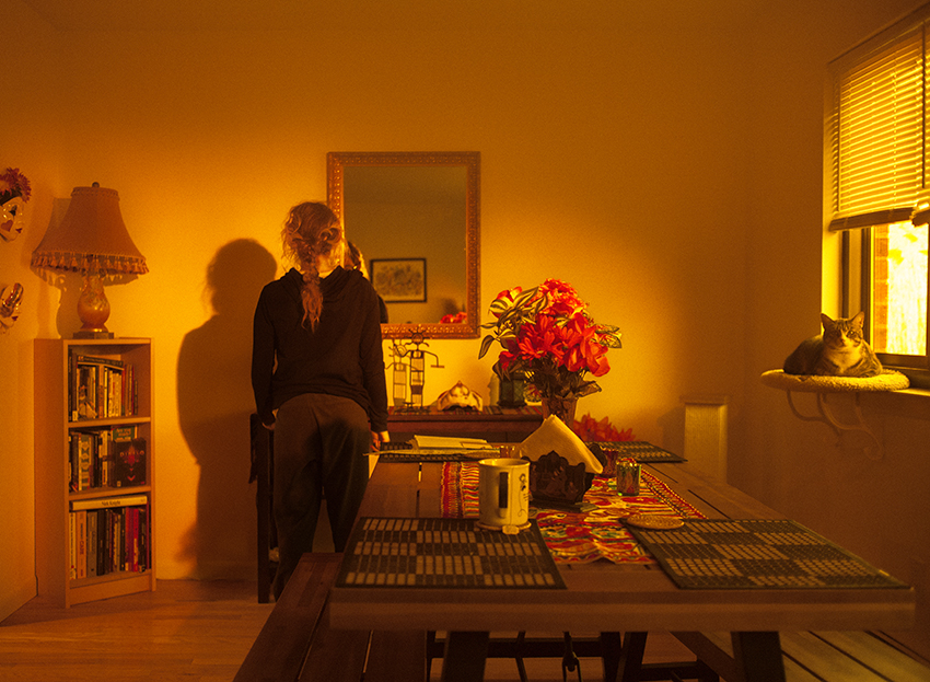 Self portrait with messy braid