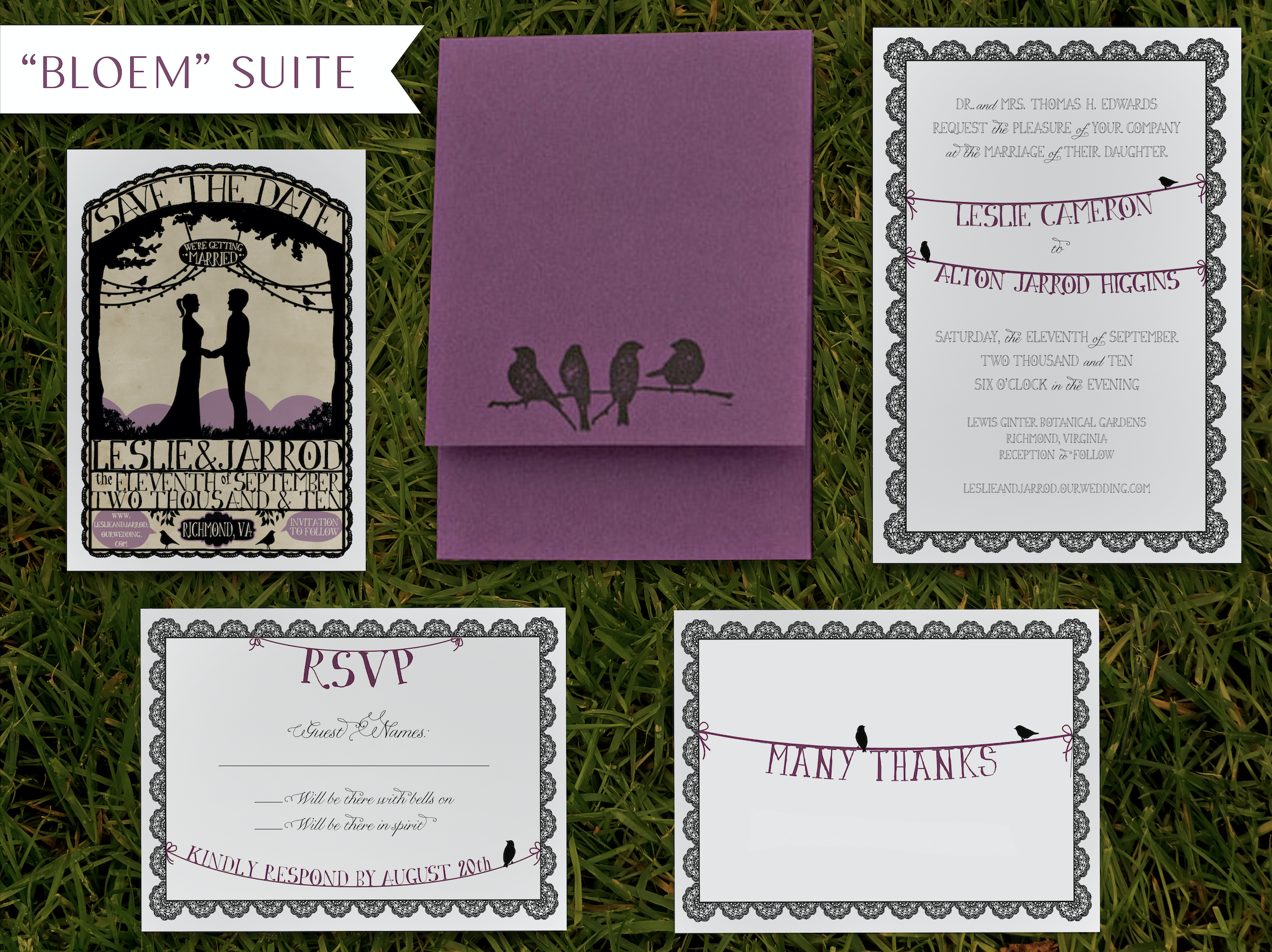 Wedding invitation design/layout 