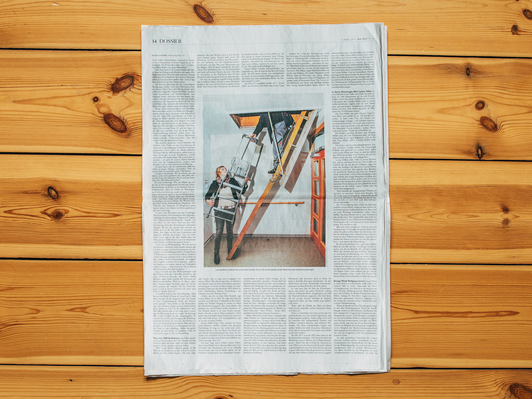 Die ZEIT / Dossier Arbeitsamt Fulda / April 2019