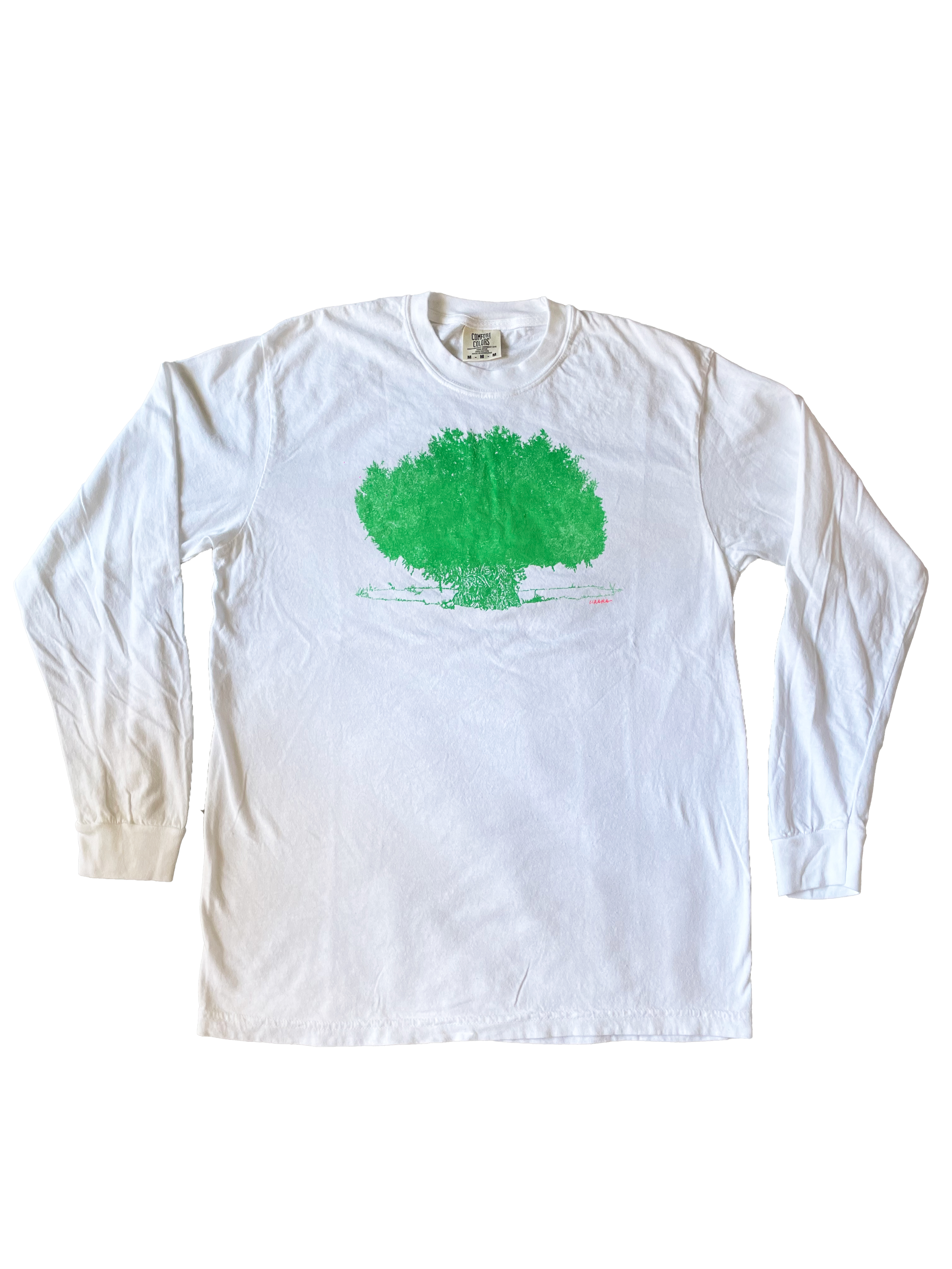 White x Green Long T-shirt