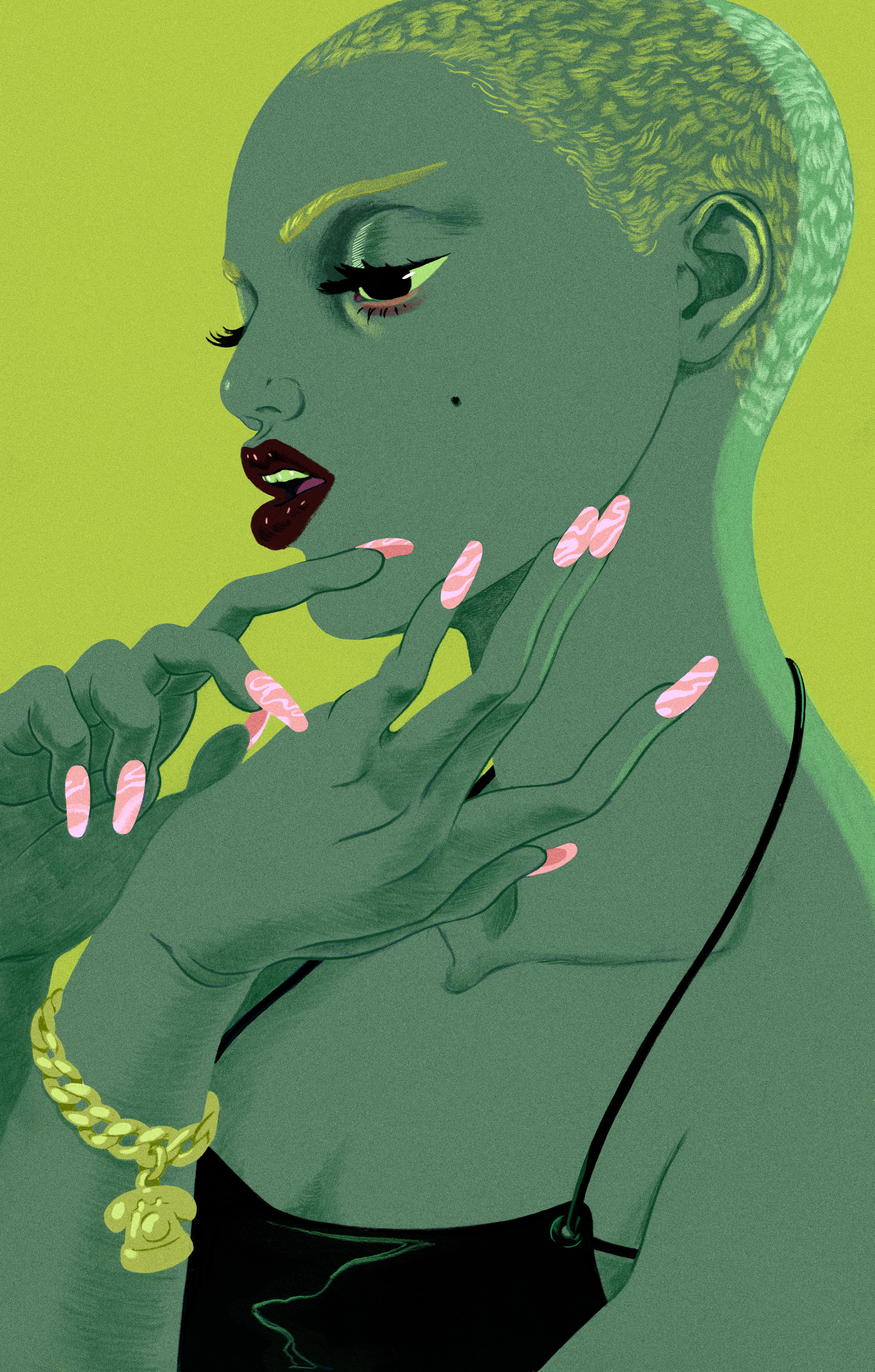 Editorial portrait of Liv.e for The New Yorker, 2023