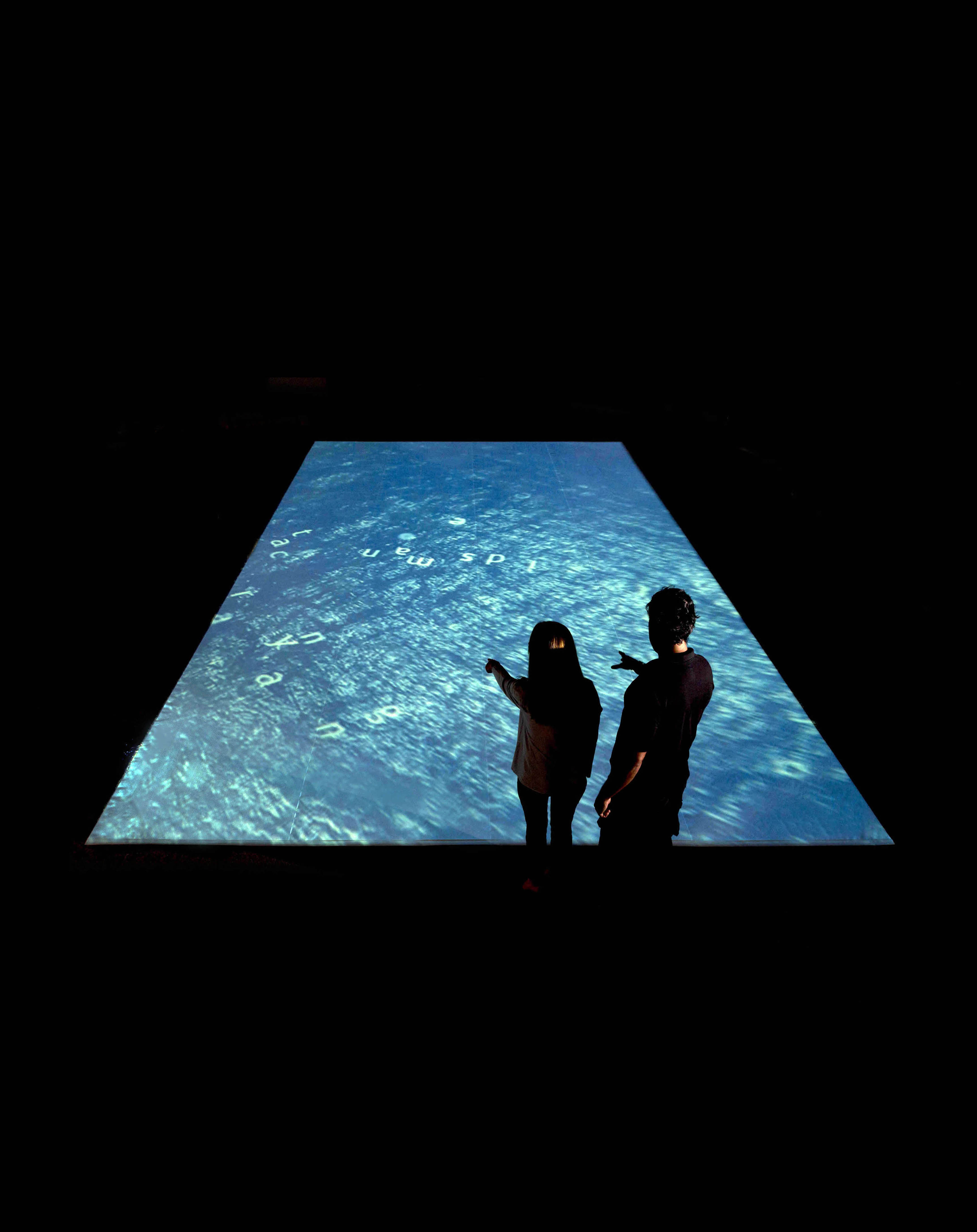 omi ebora 2017 video installation (video projection, 5-channel sound) Grande Salle, Bridgetown, Barbados dimensions variable