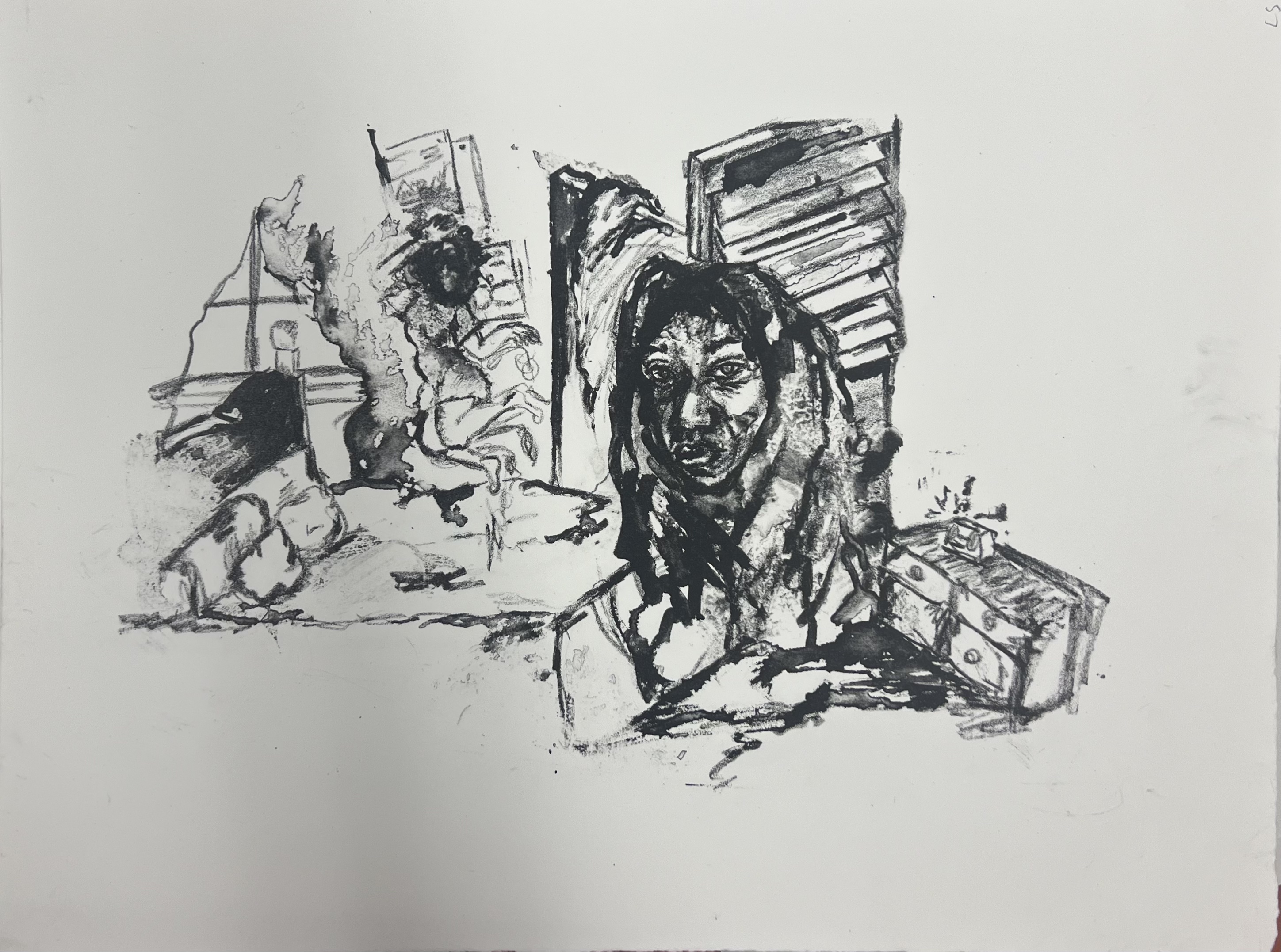 a room to go to 1/3, 2024 Lithograph 