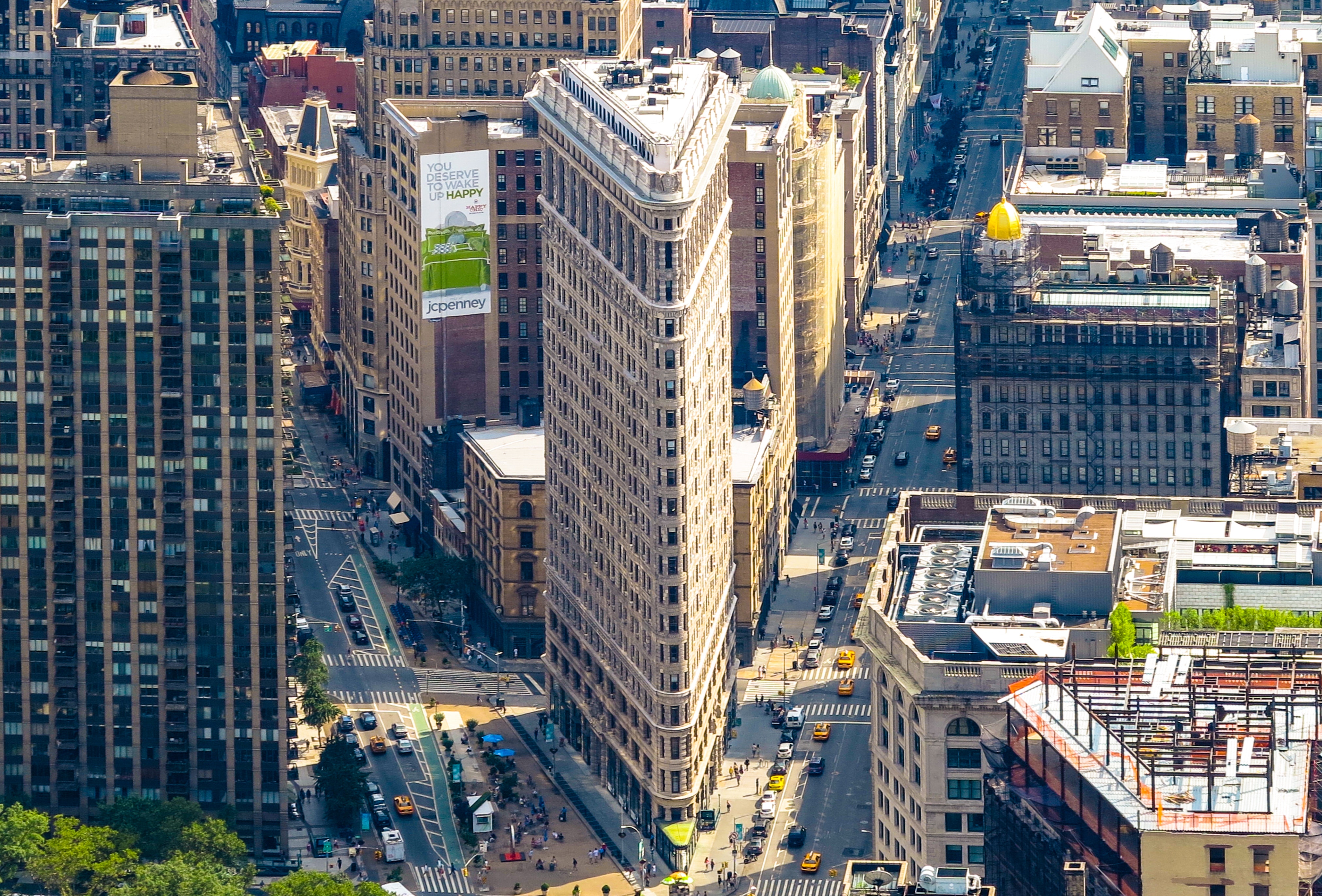 4. Aerial view of the Flatiron Building