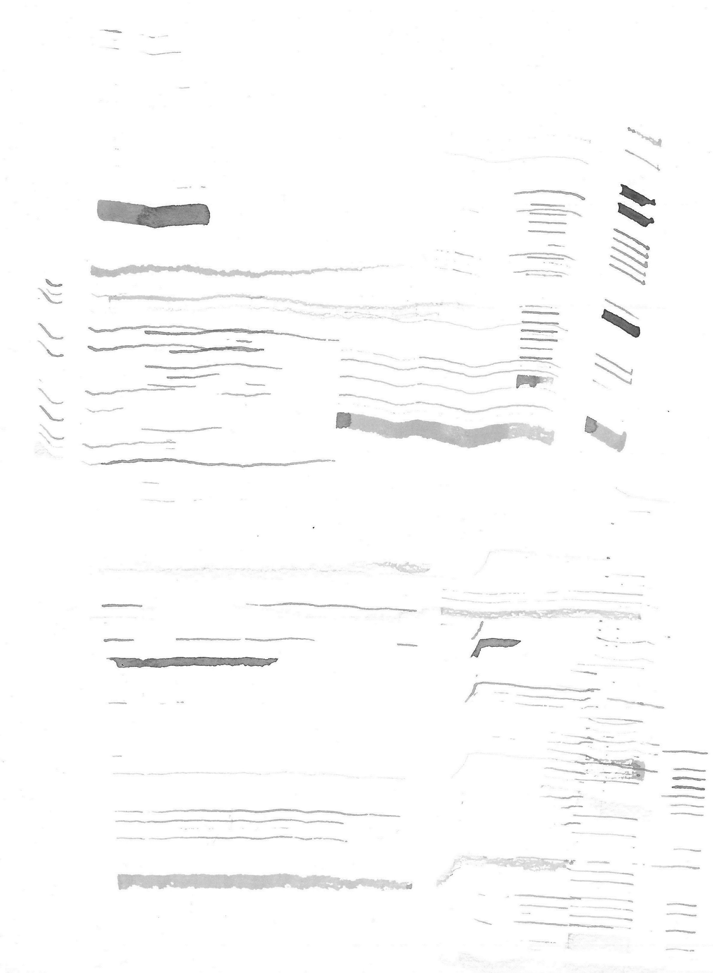 Lisa Lerkenfeldt, Ten, 2020, Ink on paper, 35.5 x 27 cm, framed. Collection the artist.
