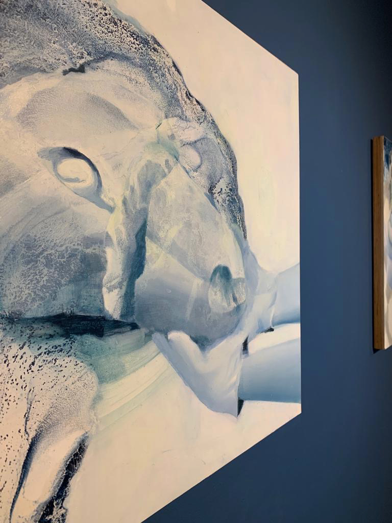 Untitled, oil on paper mounted on wood, 50x70 cm, 2019, Photography by Barak Rubin