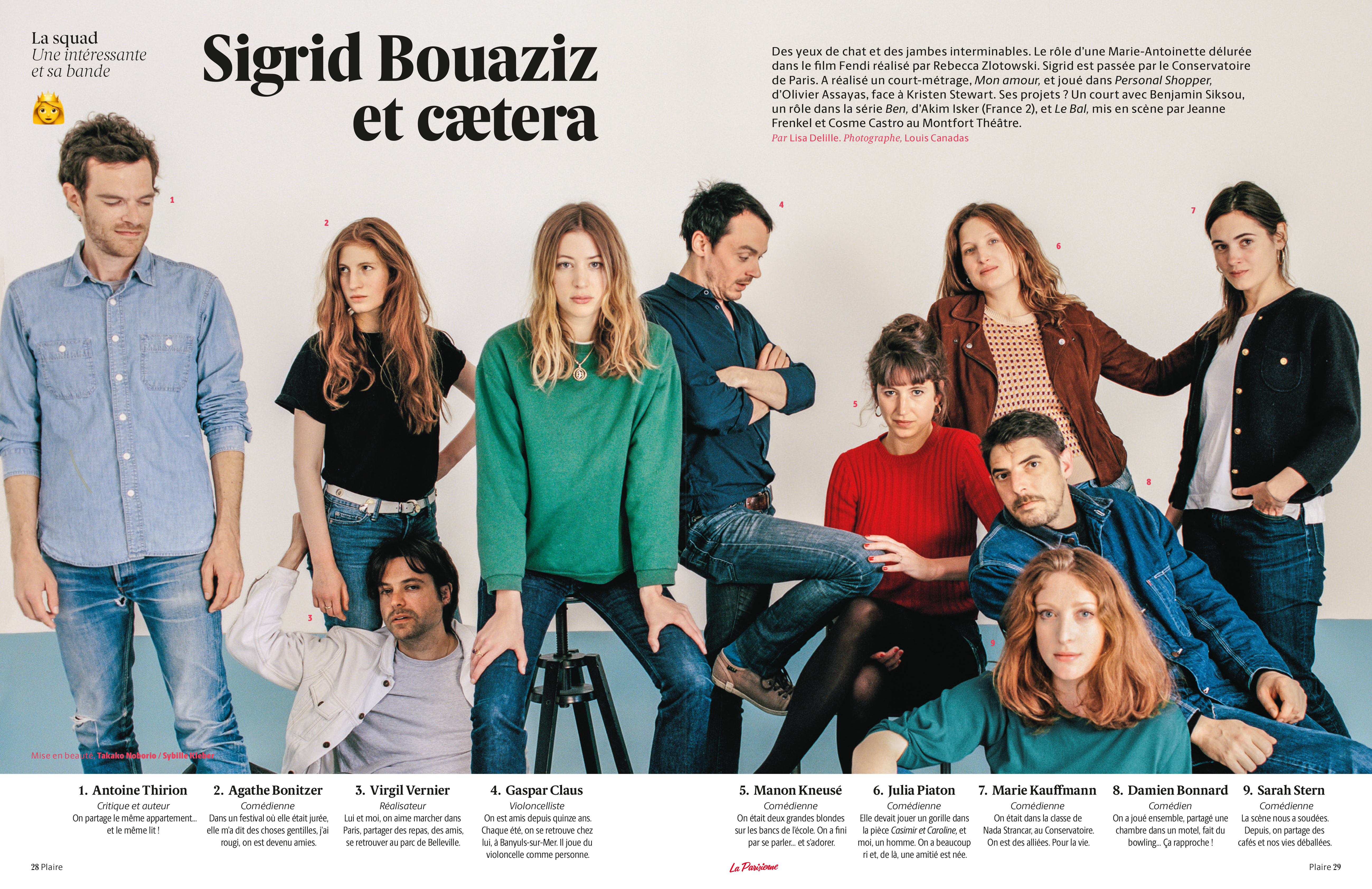 Sigrid Bouaziz et caetera, photographiés par Louis Canadas