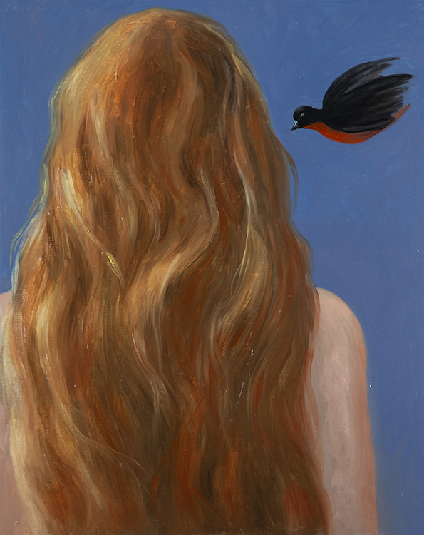  Un piccolo segreto, 2020, olio su tela, 50x40 cm  