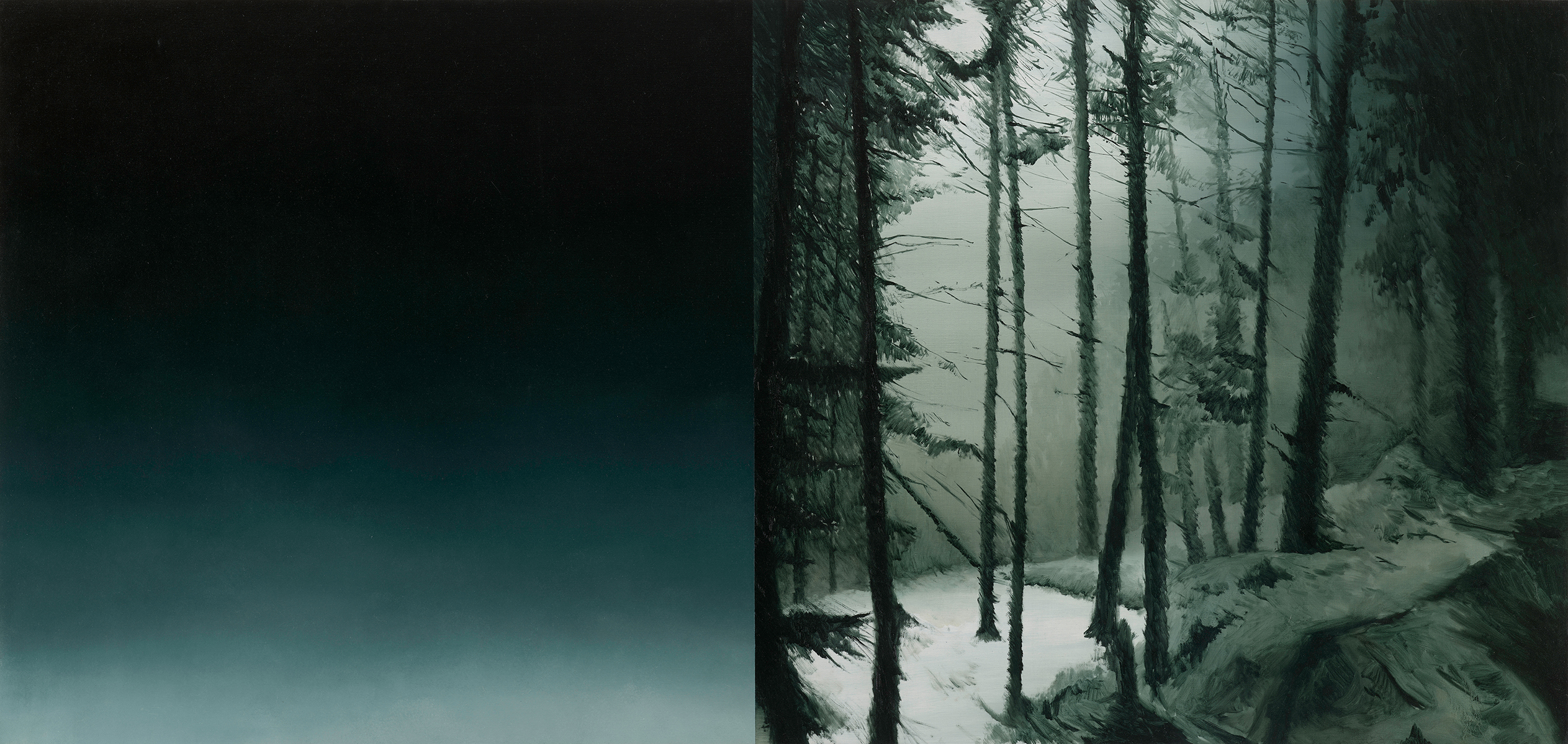 End. 95 x 200 cm. oil on linen. 2022 - 14/16