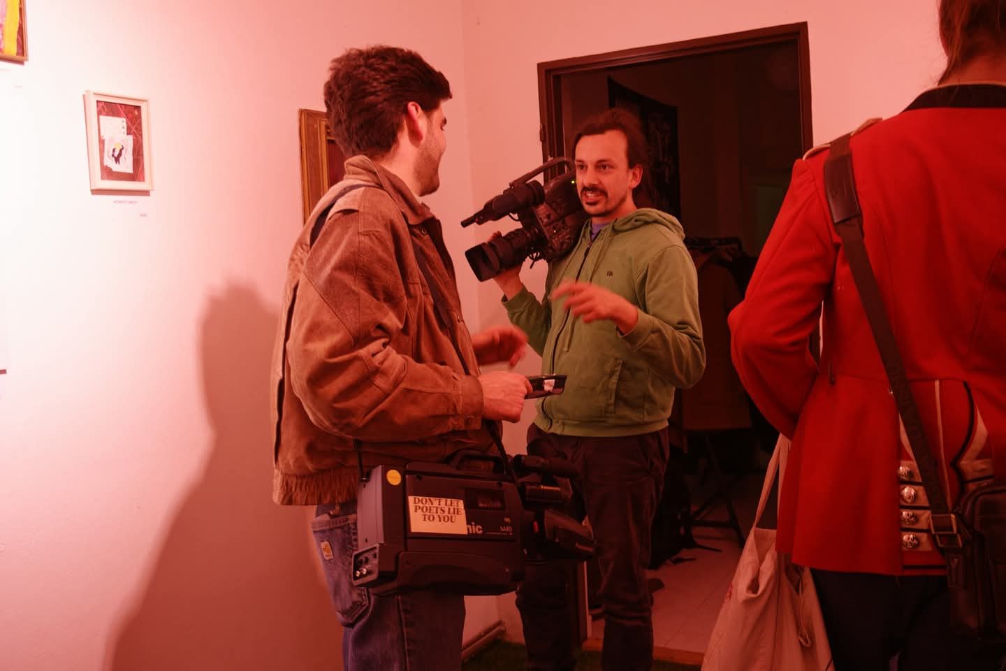 Filmers Tyko Say and Vaclav Sulc at the final event of Momentument