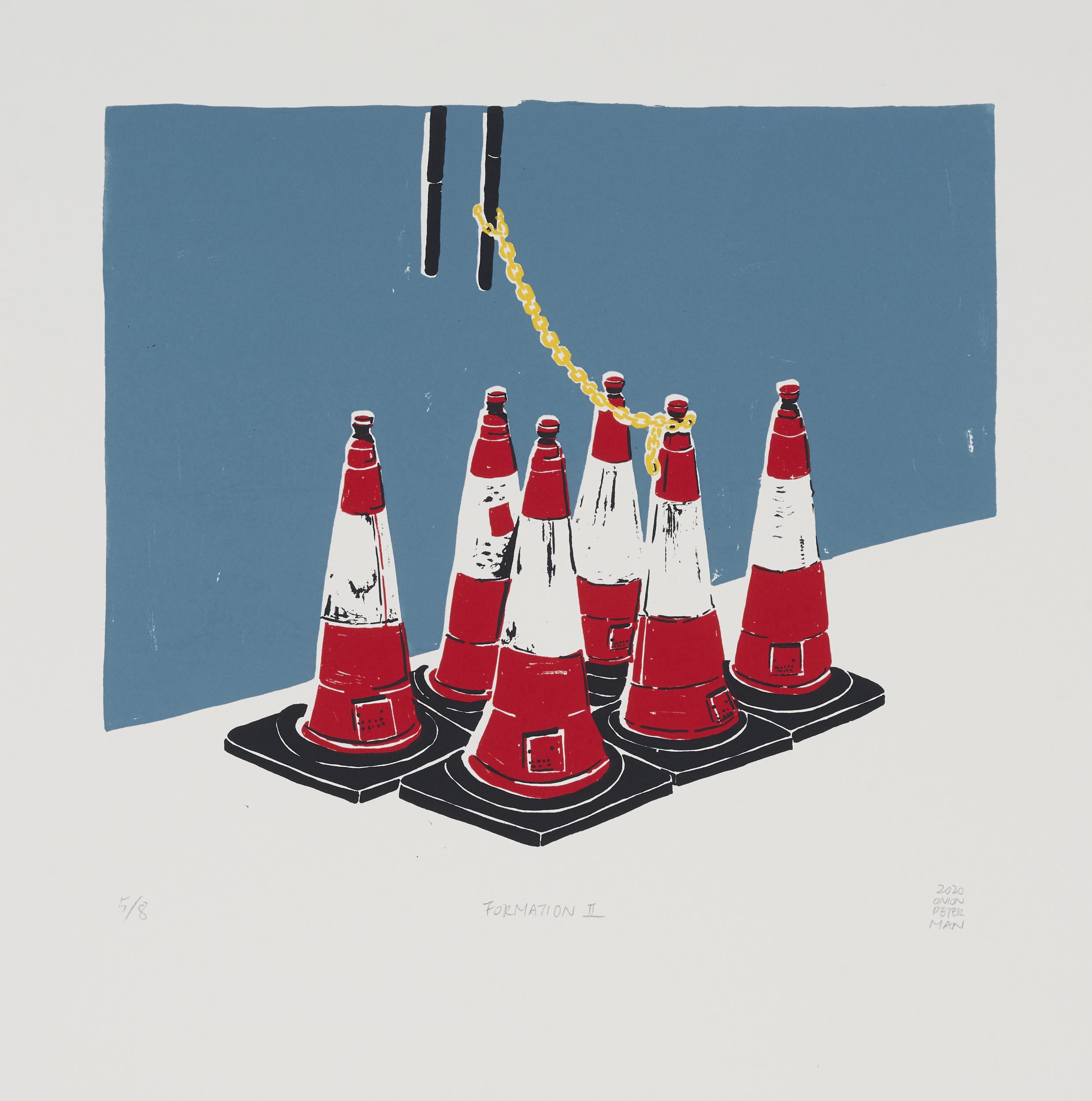 Formation II, 4-colour silkscreen print, W310 x H310mm, Edition of 8, 2020