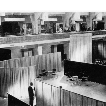 Café Samt & Seide, Ludwig Mies van der Rohe and Lilly Reich, 1927