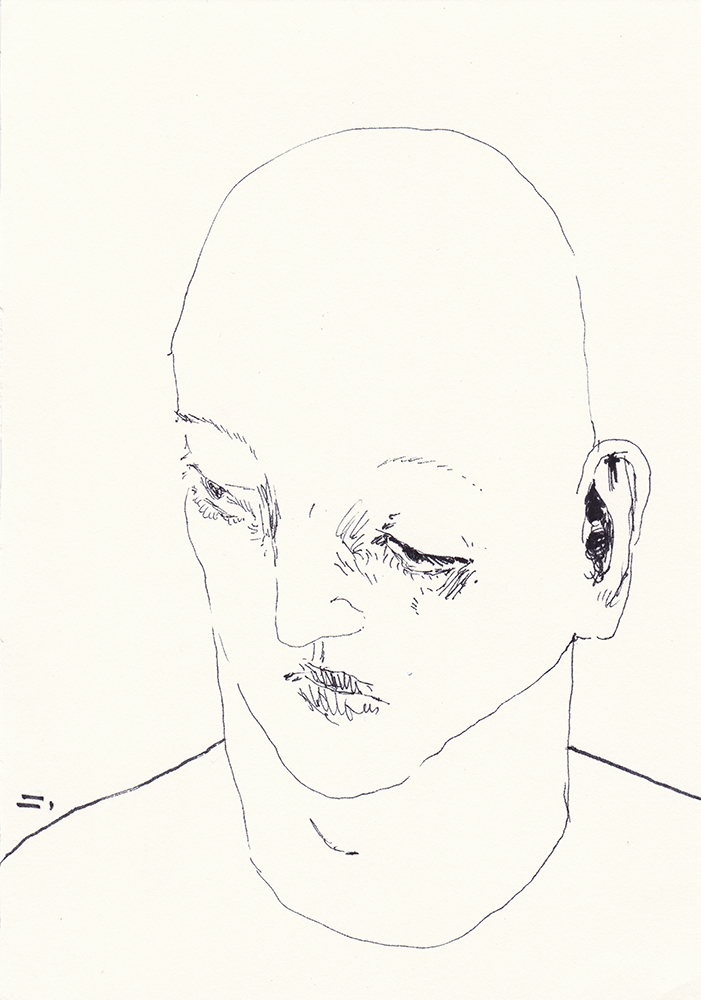 Keep me waiting, 2017, pen on paper, 21*14.8(cm)