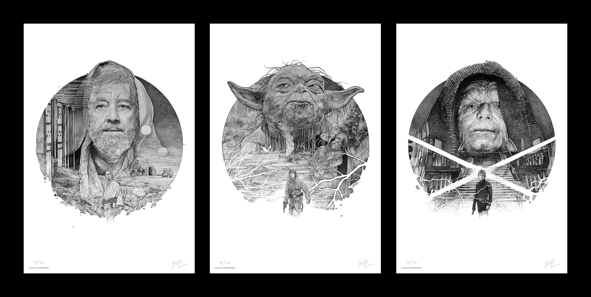 Star Wars original trilogy Gabz poster