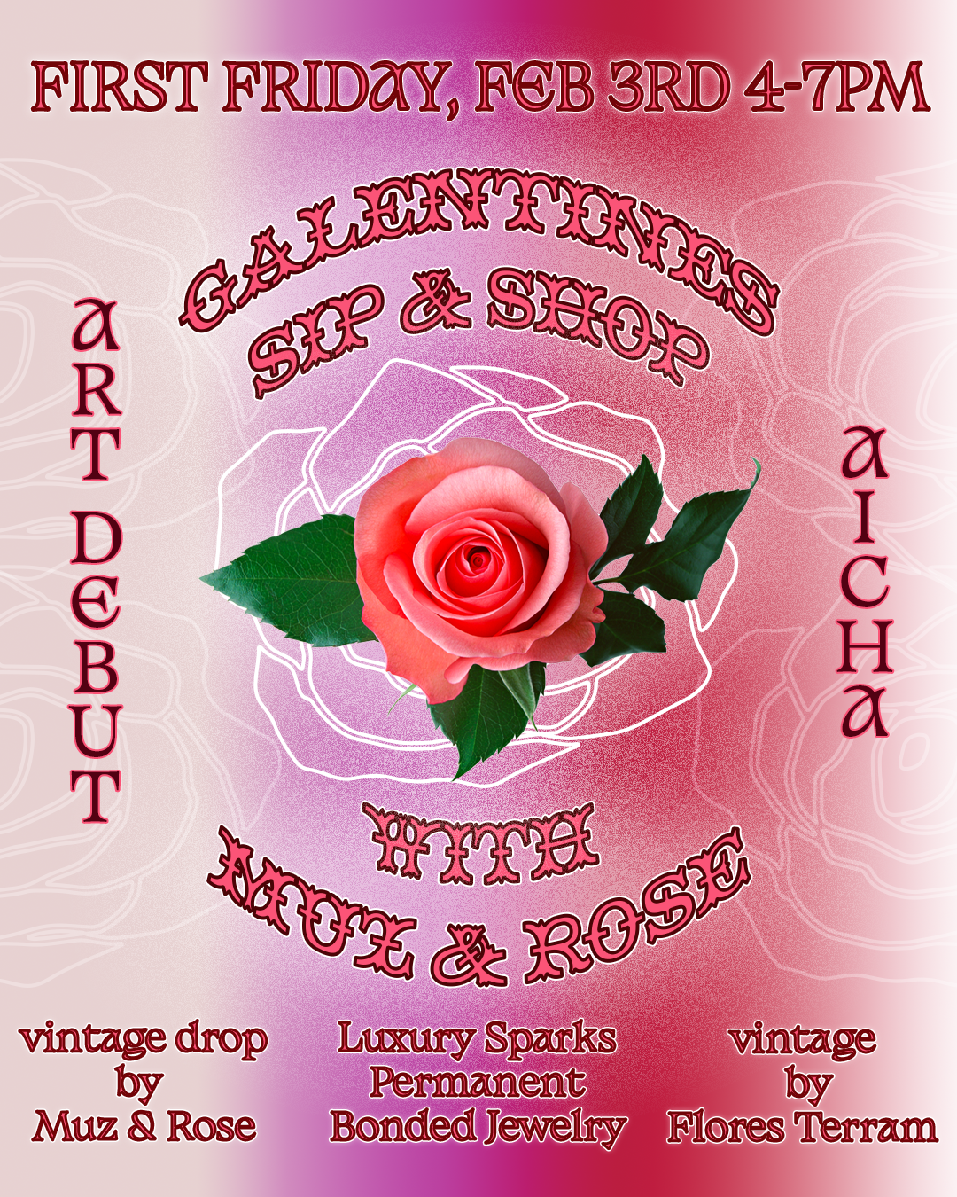 Muz & Rose event poster, winter 2023