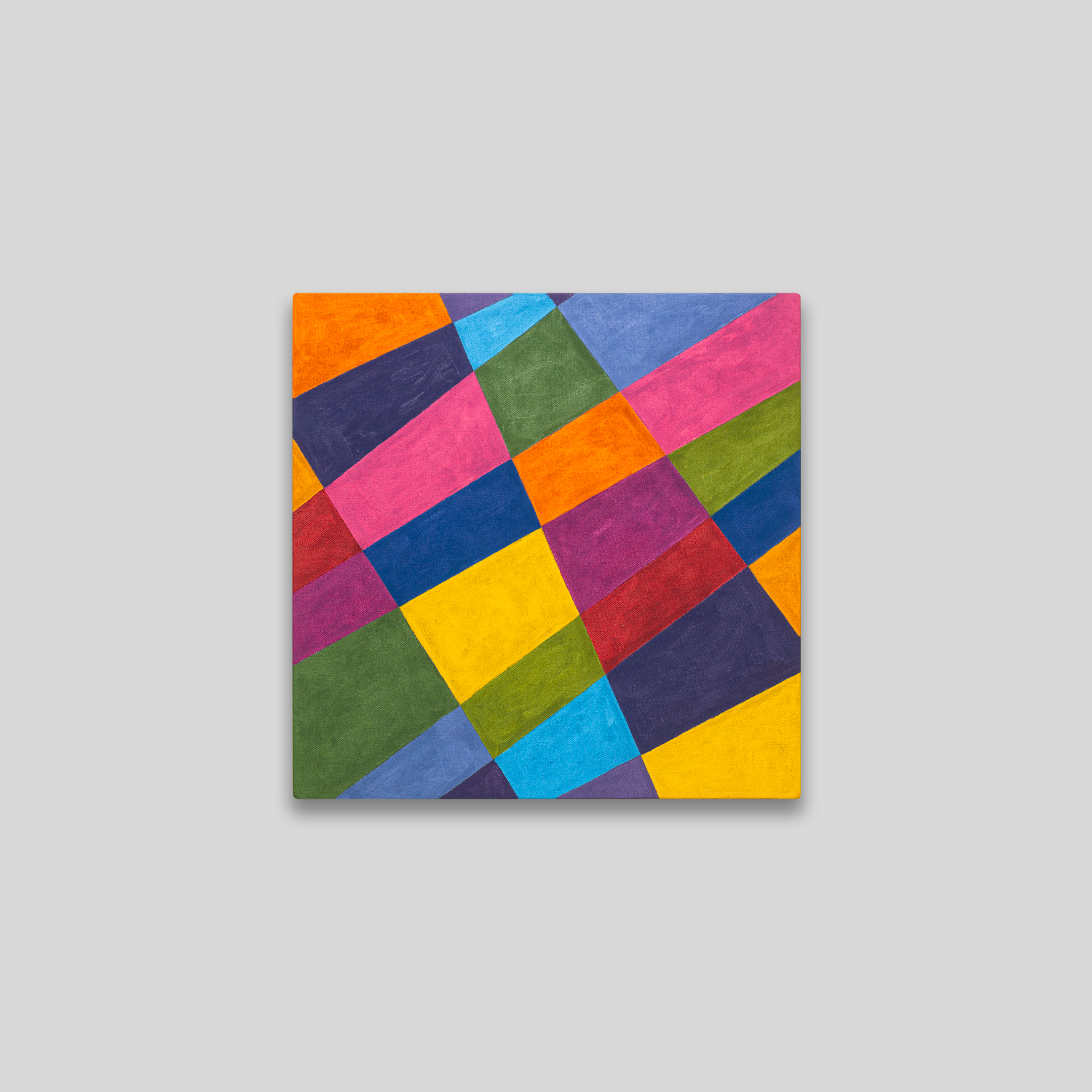 DATA FIELDS 002, ACRYLIC ON CANVAS, 17" x 17", 2023
