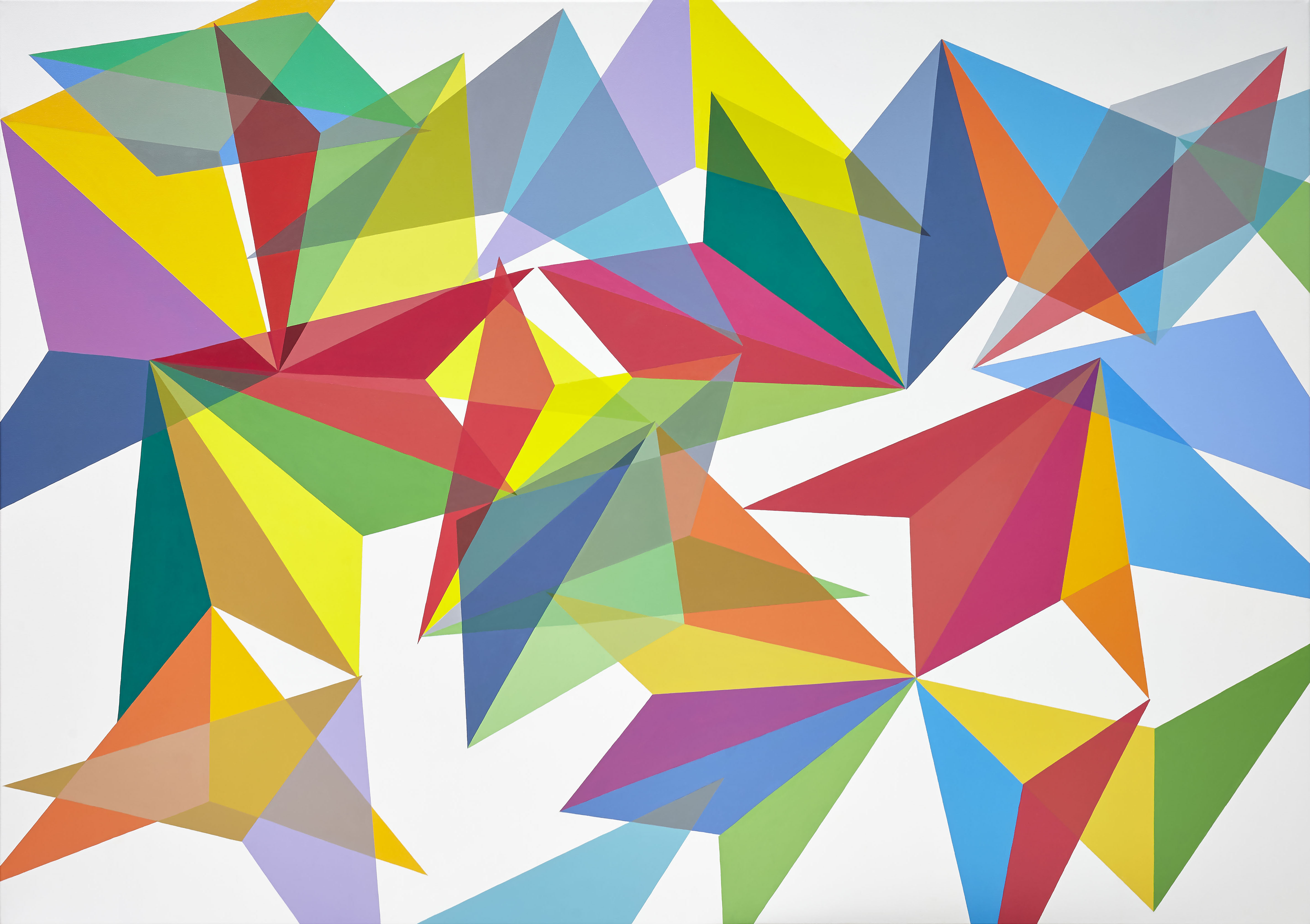 Untitled, 2014. Acrylic on canvas, 140 x 195 cm.