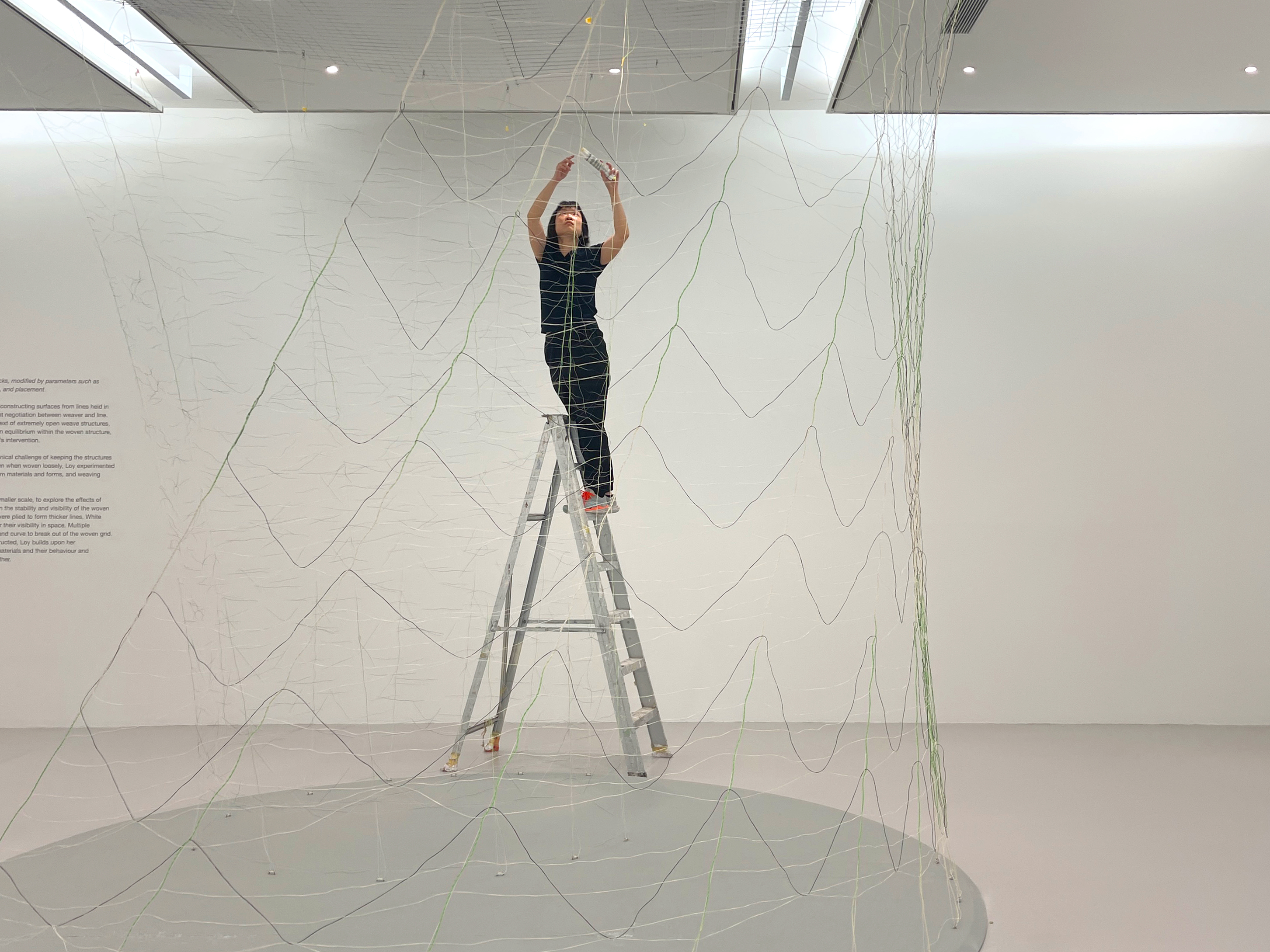 textile installation at Art Outreach