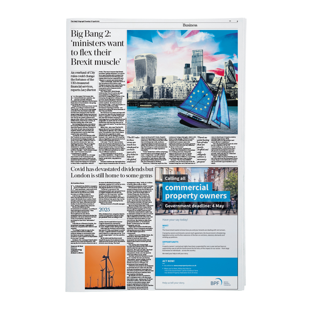 Brexit fortunes - 27 April 2021